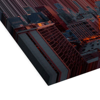 Chicago, USA - 3D perspective view showing canvas depth and texture - Gradienta