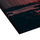 City Silhouette over a River - 3D perspective view showing canvas depth and texture - Gradienta