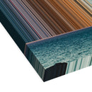 Clear Blue Sky over a Rocky Coast - 3D perspective view showing canvas depth and texture - Gradienta