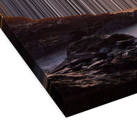 Cornualles, Inglaterra: vista en perspectiva 3D que muestra el grosor y la textura del lienzo