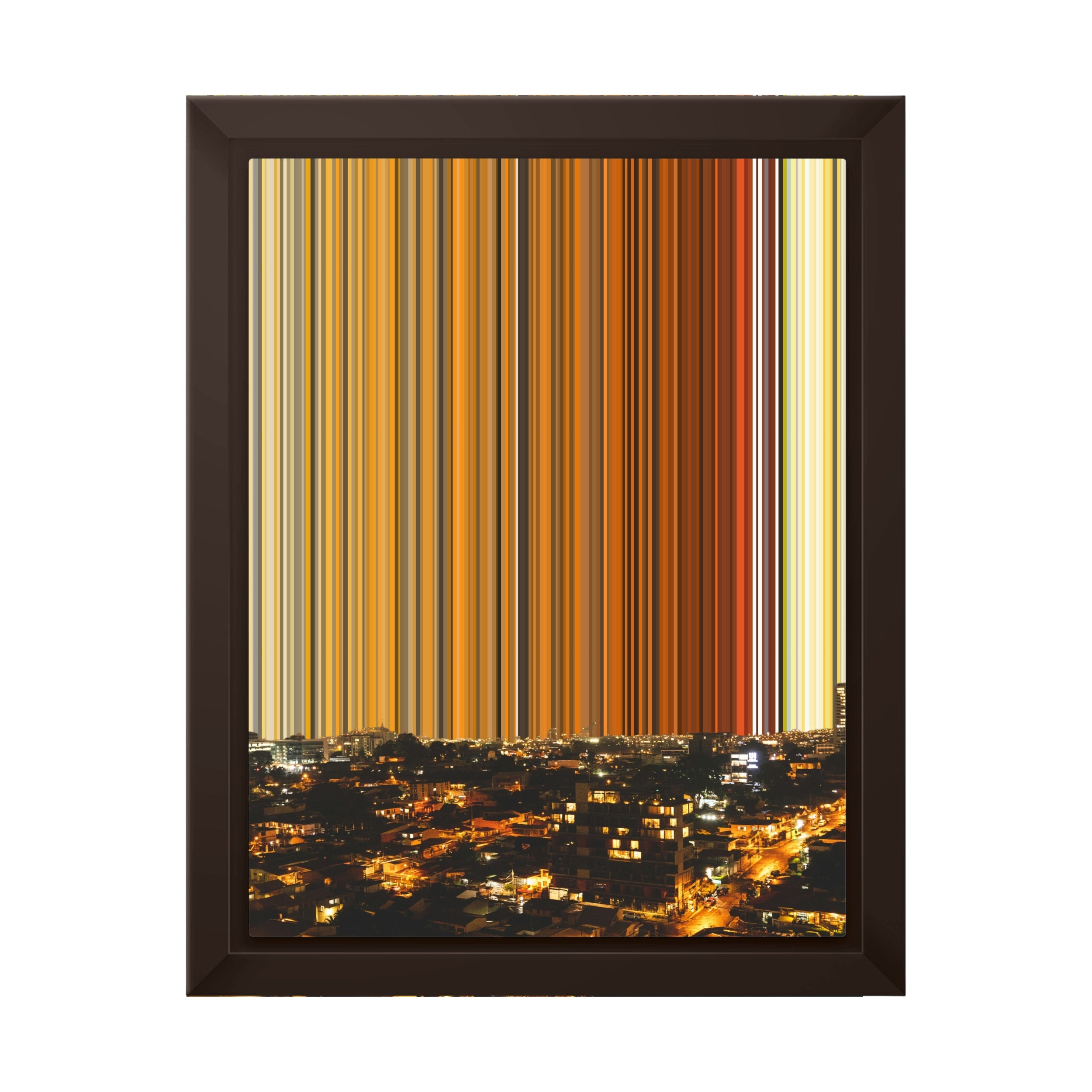 8×10" Framed Canvas - Brown variant