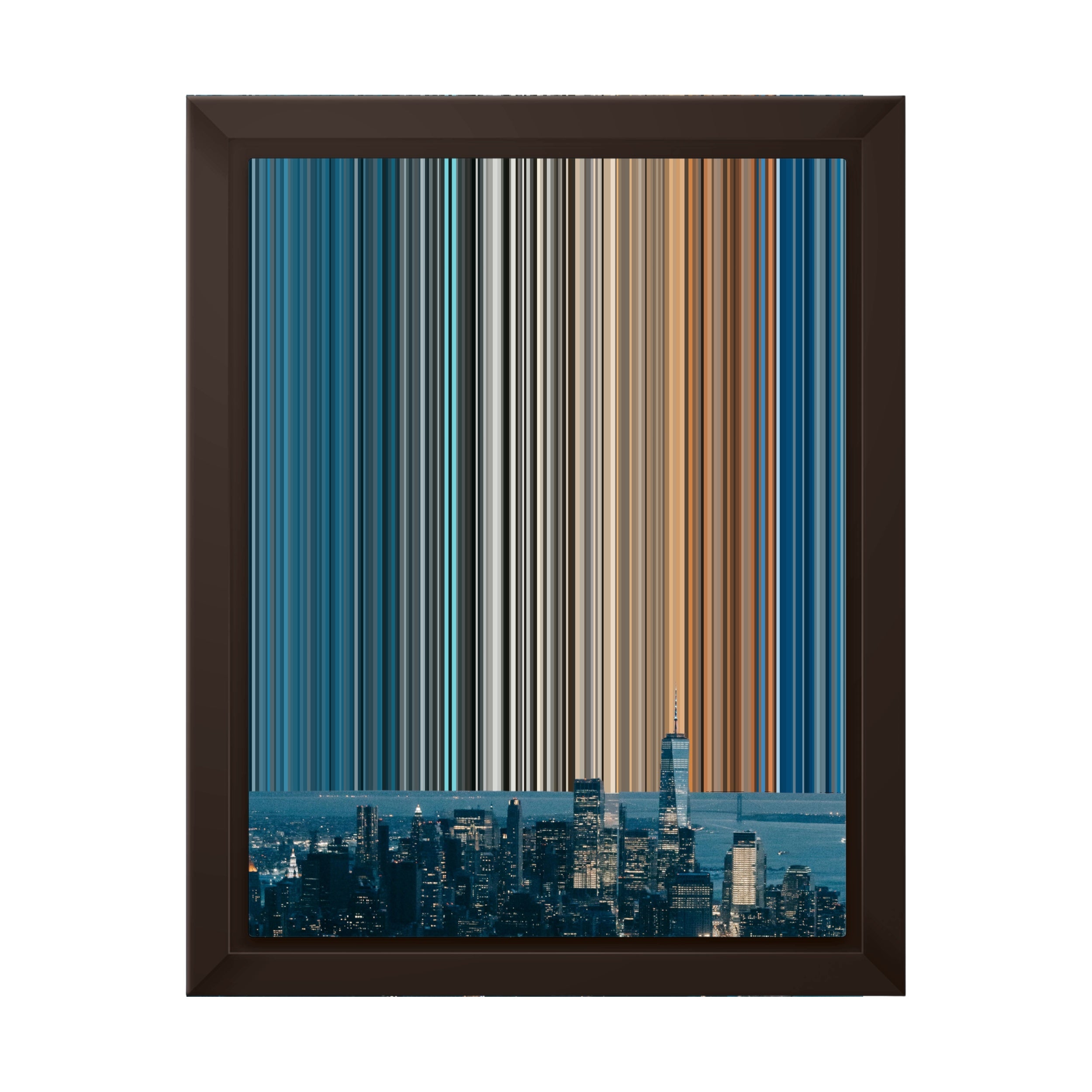 8×10" Framed Canvas - Brown variant