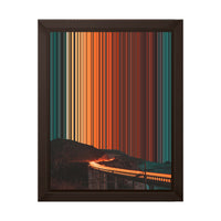 8×10" Framed Canvas - Brown variant