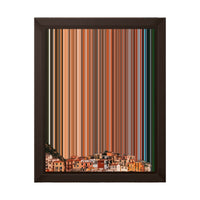 8×10" Framed Canvas - Brown variant