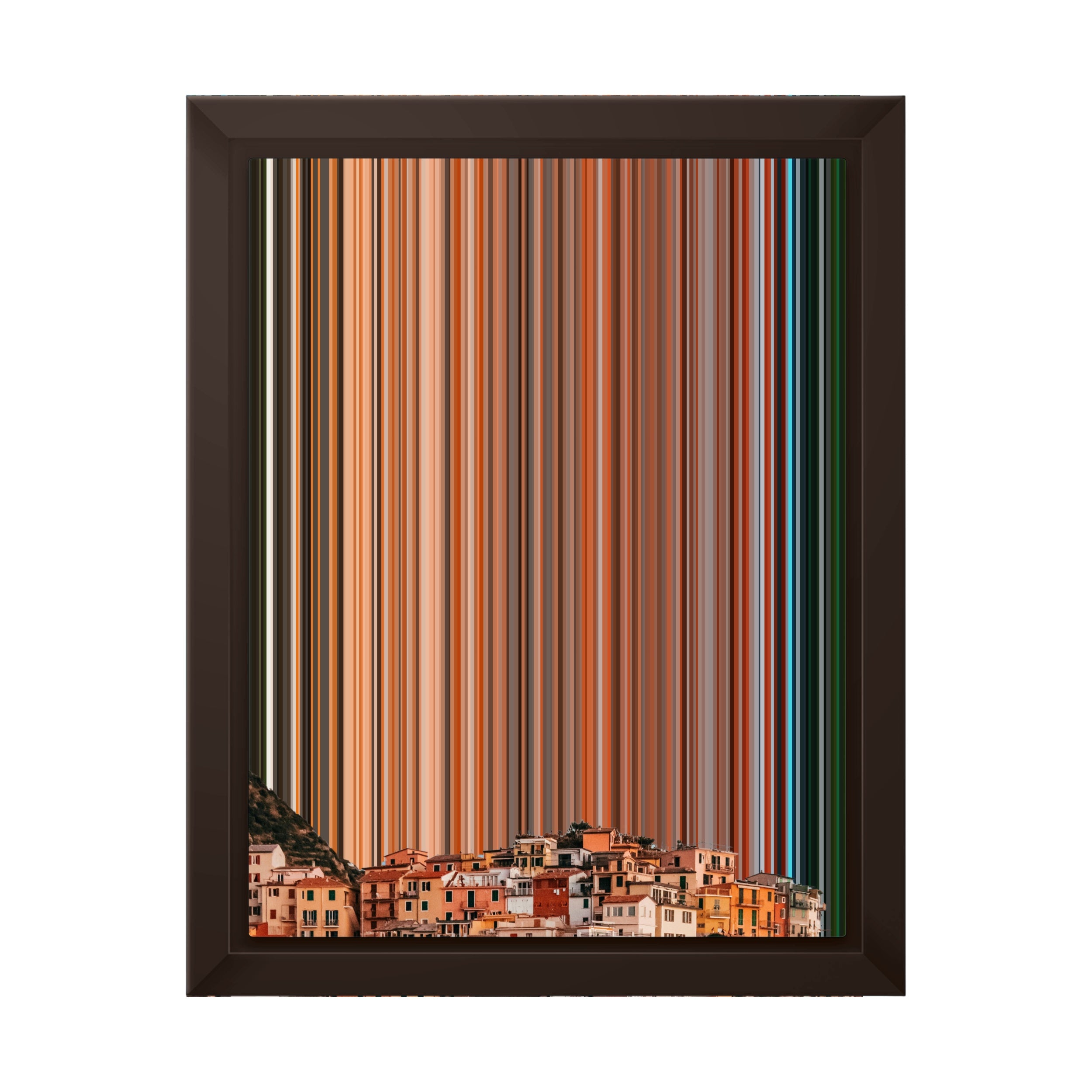 8×10" Framed Canvas - Brown variant