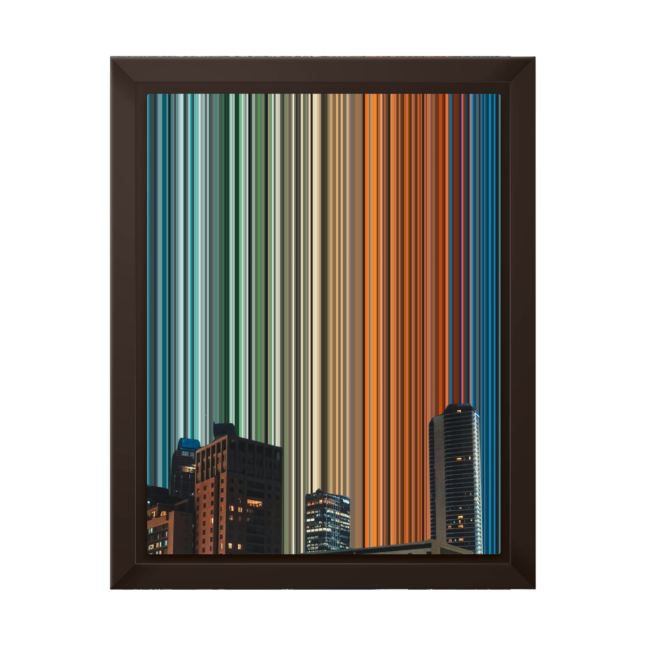 8×10" Framed Canvas - Brown variant