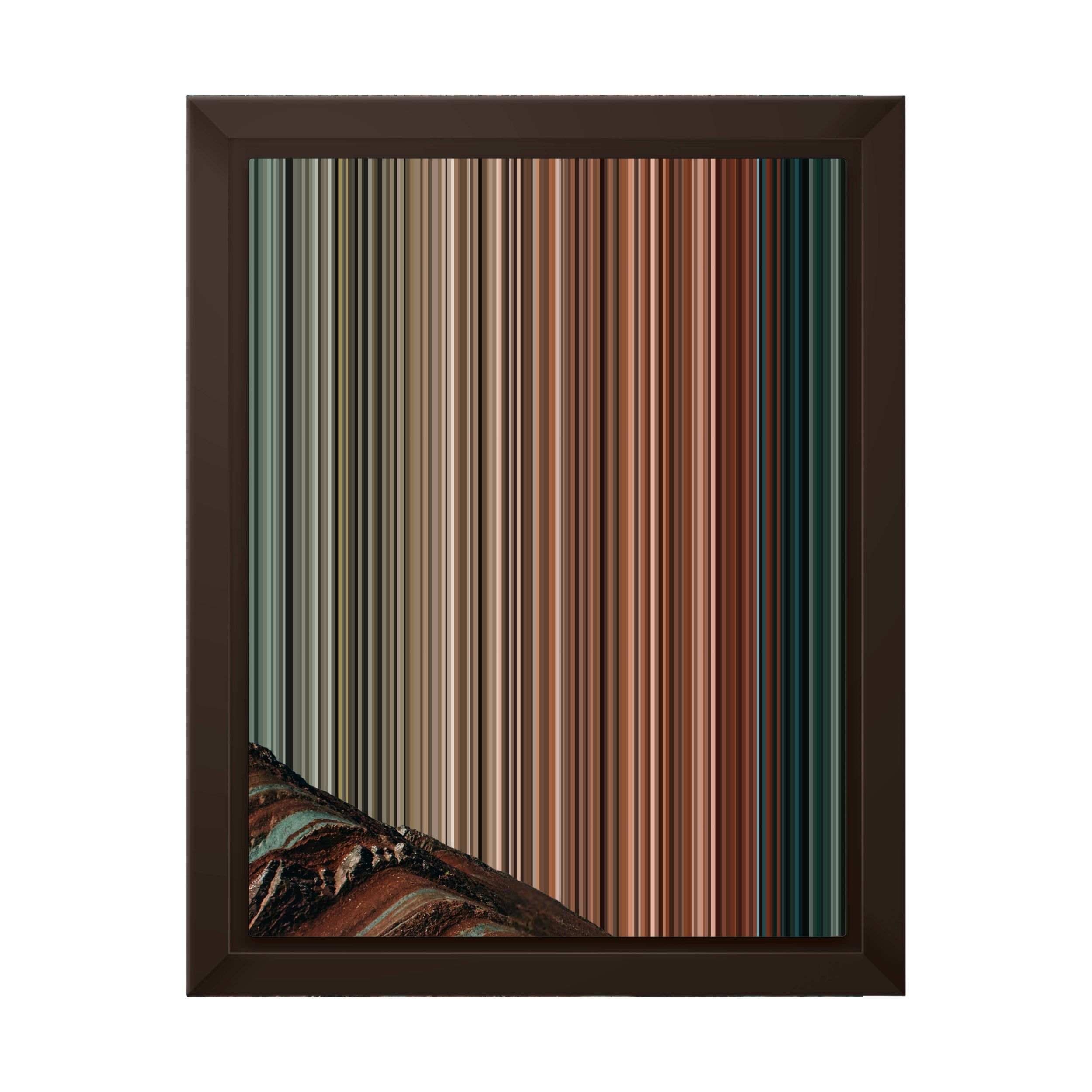 8×10" Framed Canvas - Brown variant