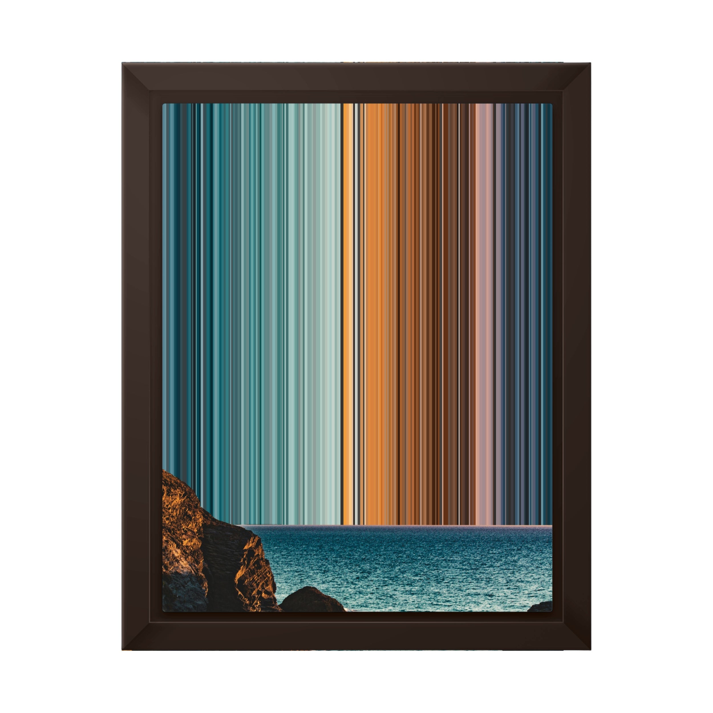 8×10" Framed Canvas - Brown variant