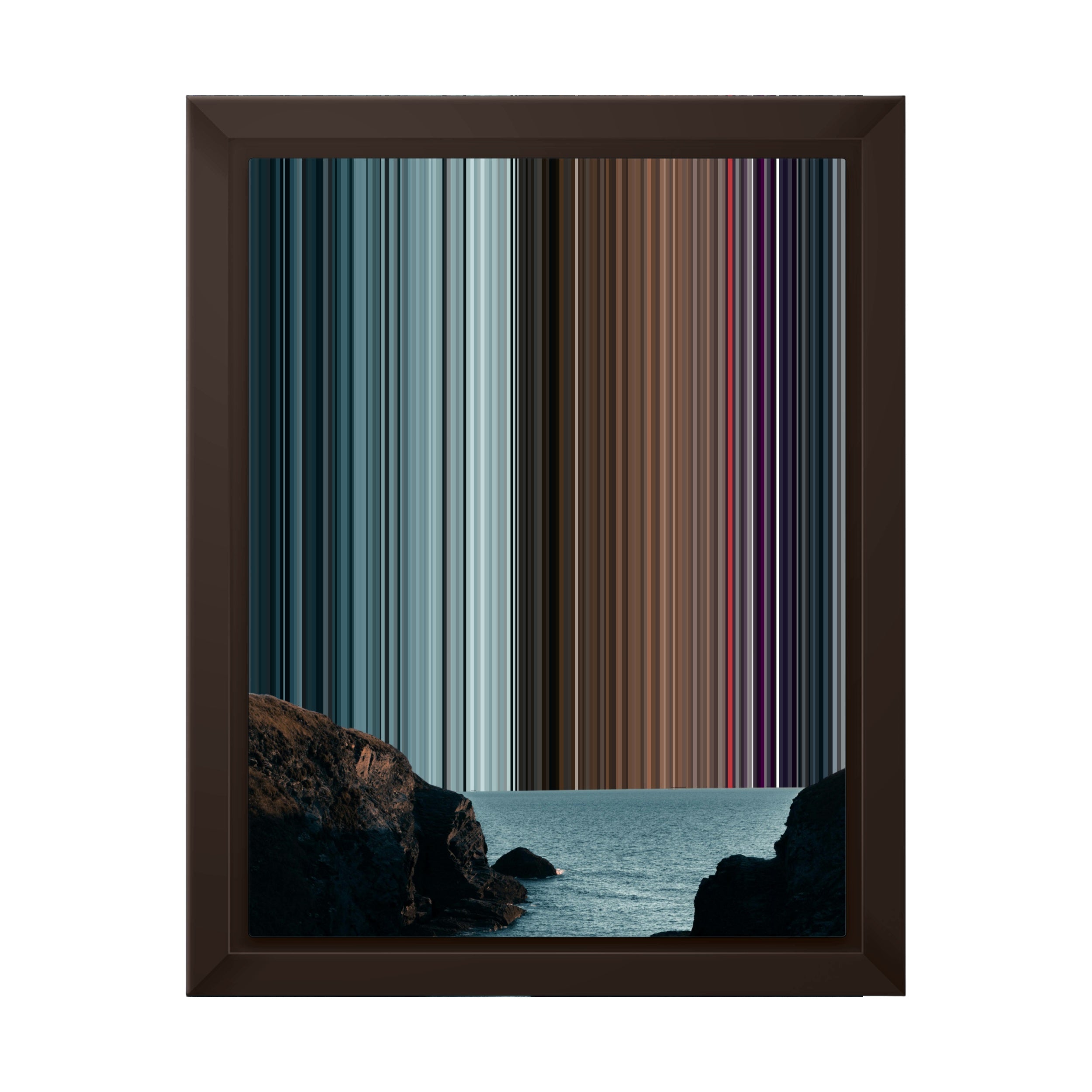 8×10" Framed Canvas - Brown variant