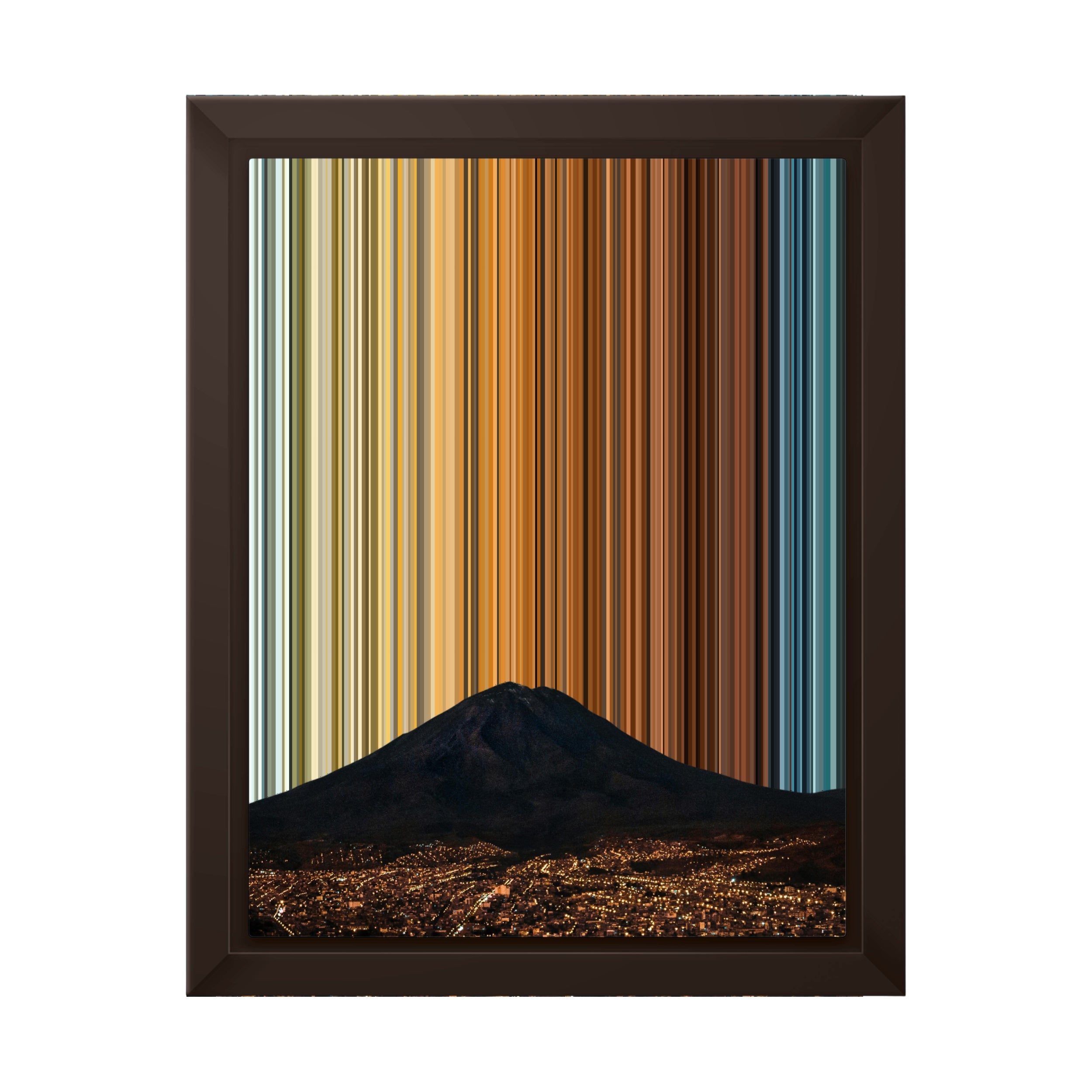 8×10" Framed Canvas - Brown variant