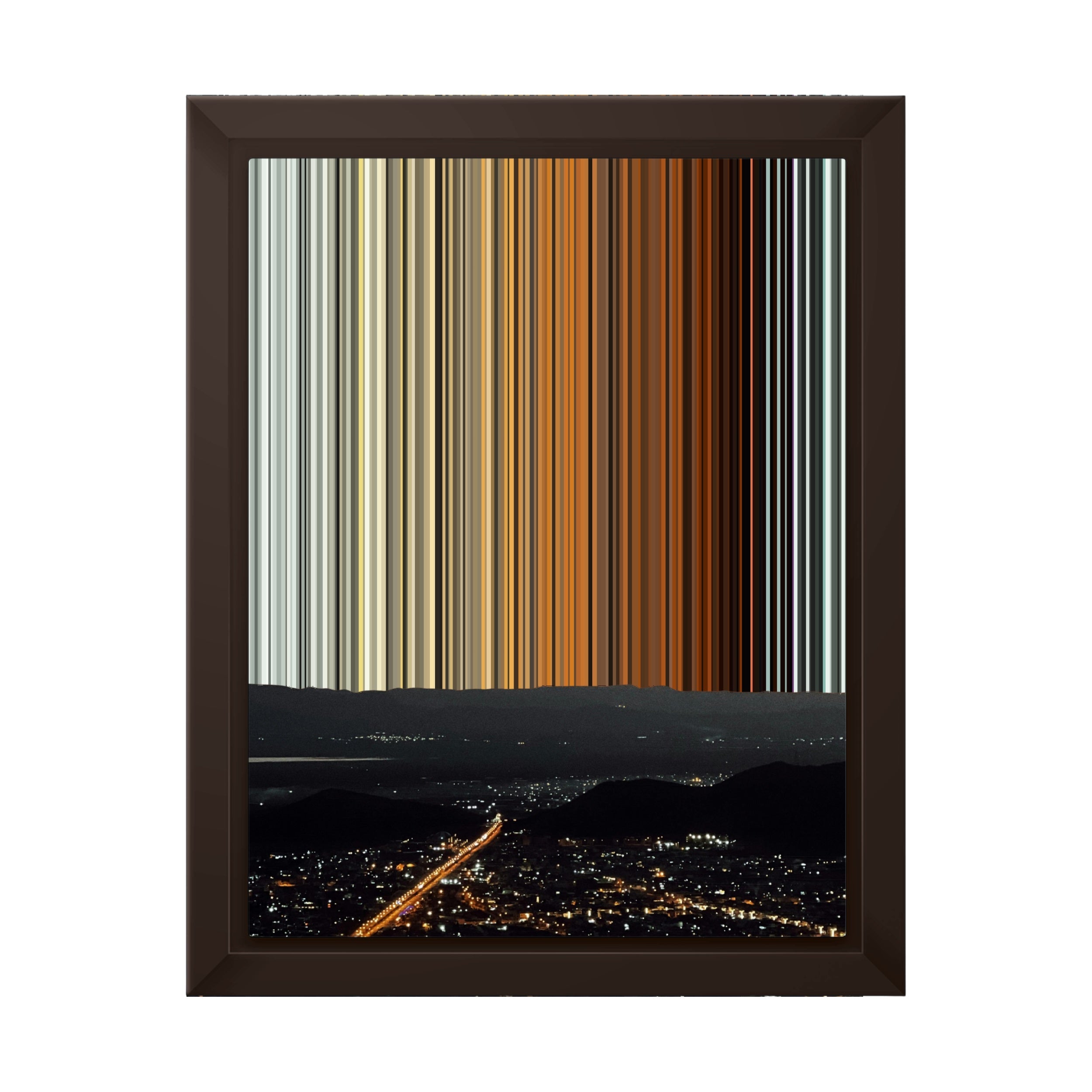 8×10" Framed Canvas - Brown variant
