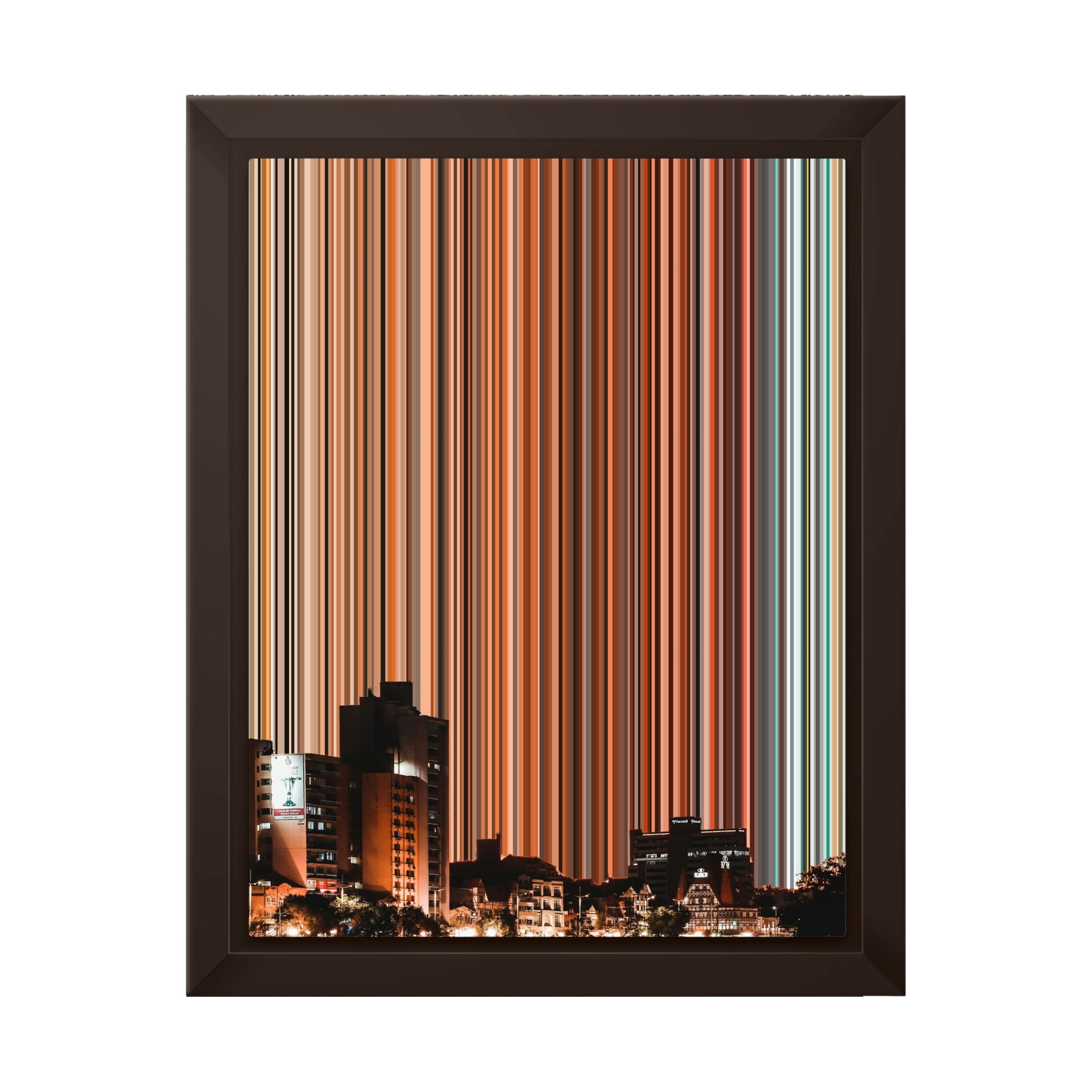 8×10" Framed Canvas - Brown variant