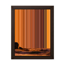 8×10" Framed Canvas - Brown variant