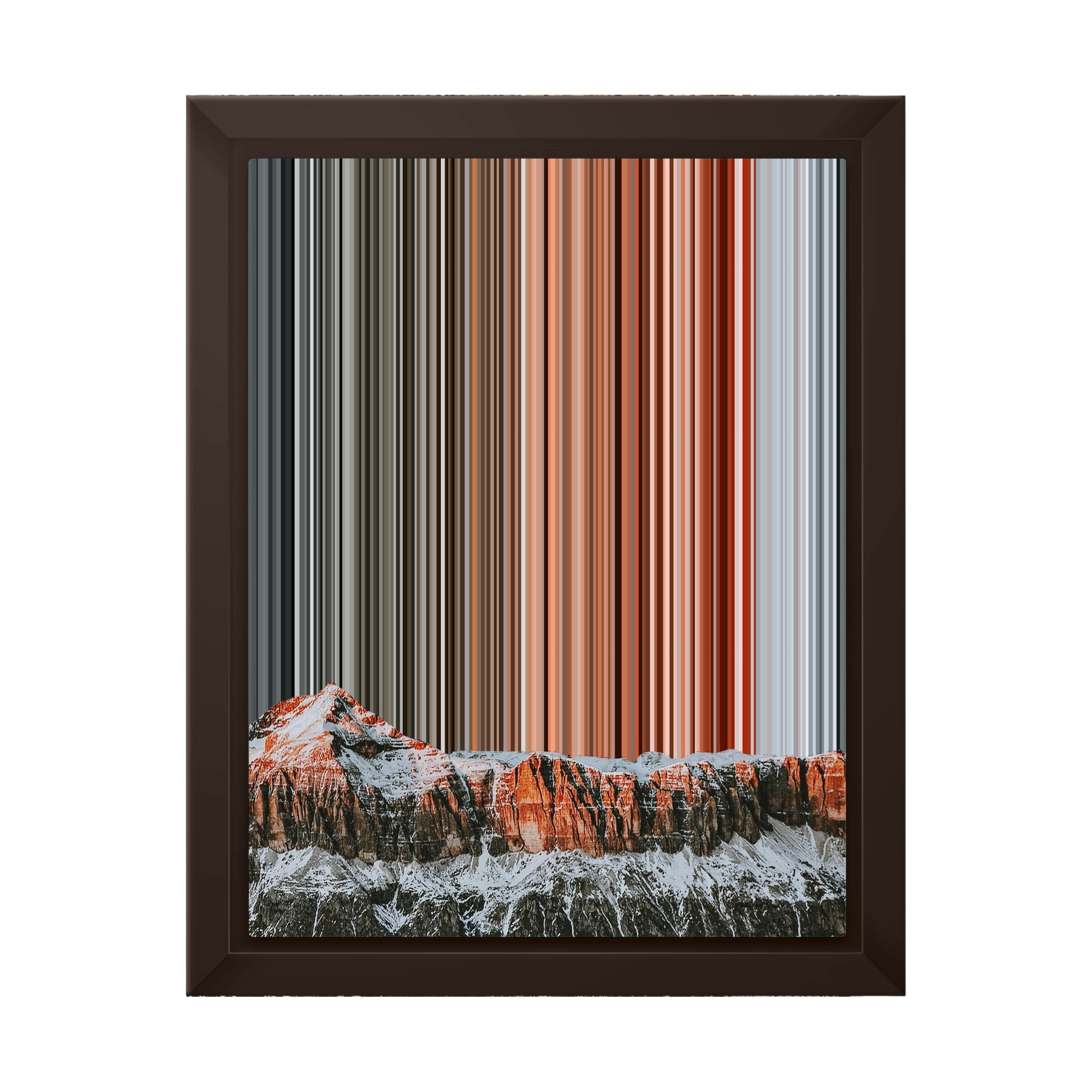 8×10" Framed Canvas - Brown variant