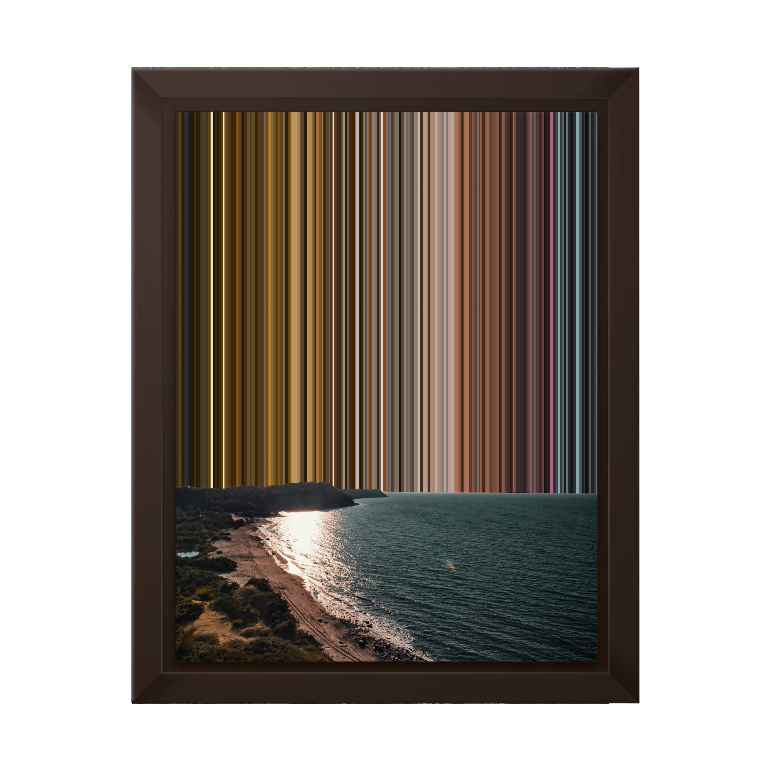 8×10" Framed Canvas - Brown variant