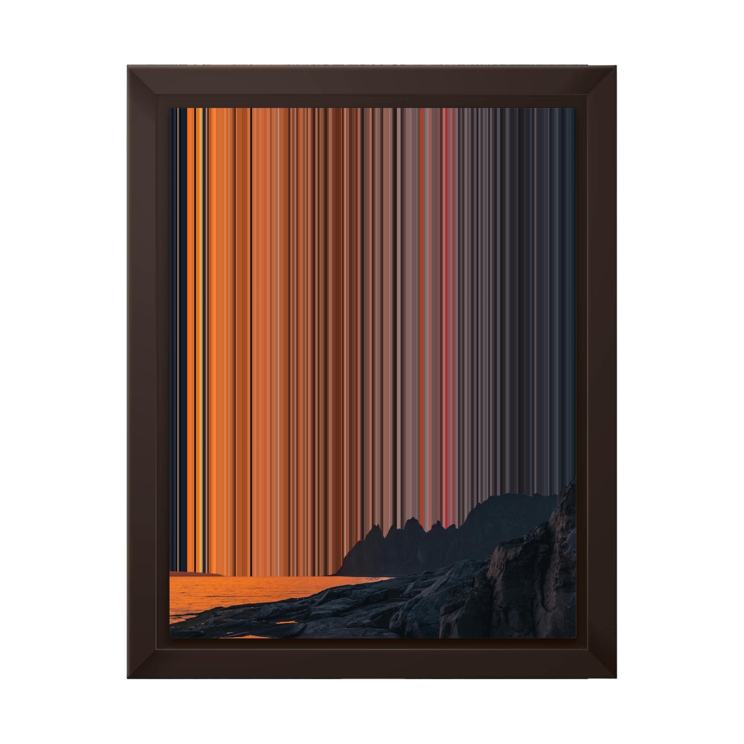 8×10" Framed Canvas - Brown variant