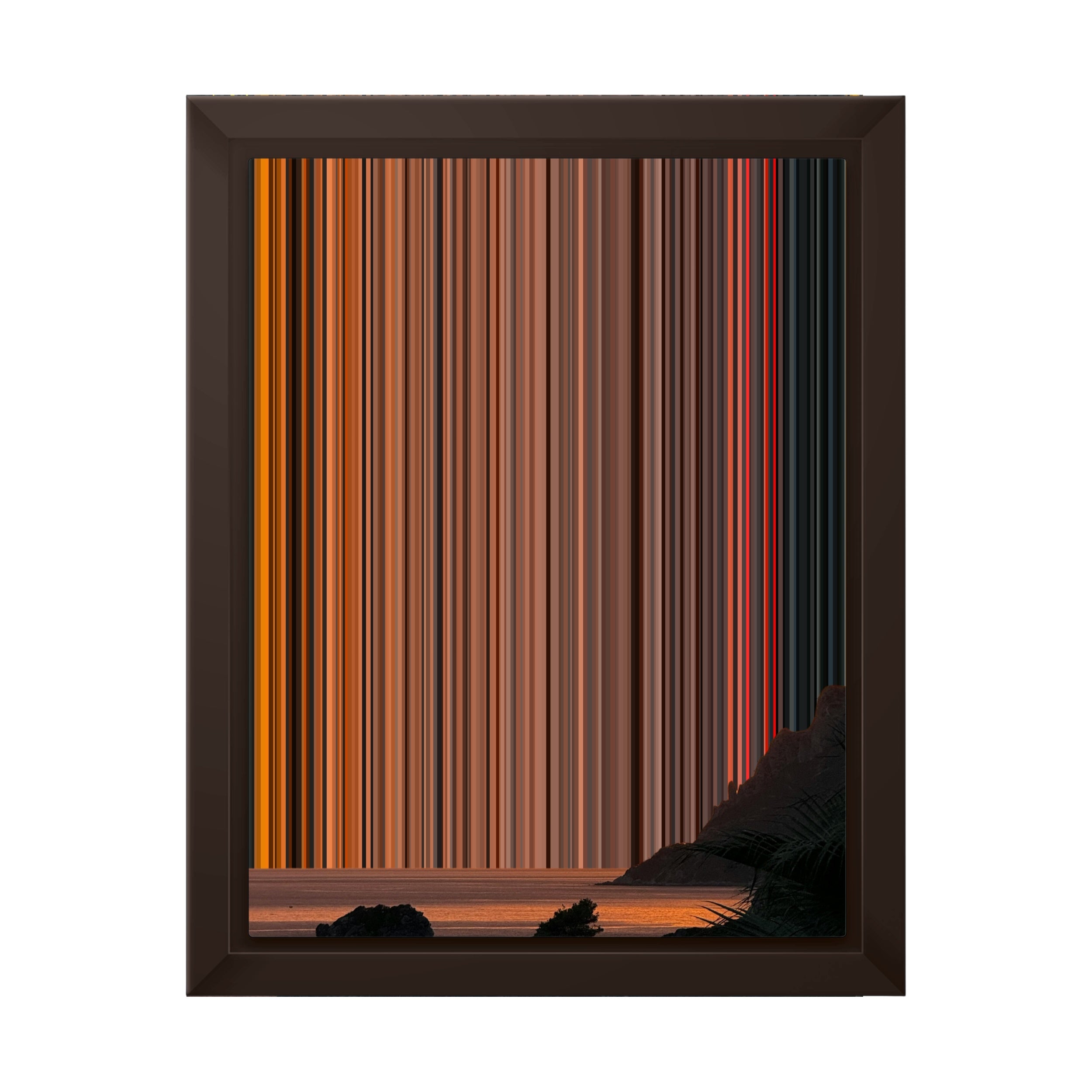 8×10" Framed Canvas - Brown variant