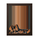 8×10" Framed Canvas - Brown variant