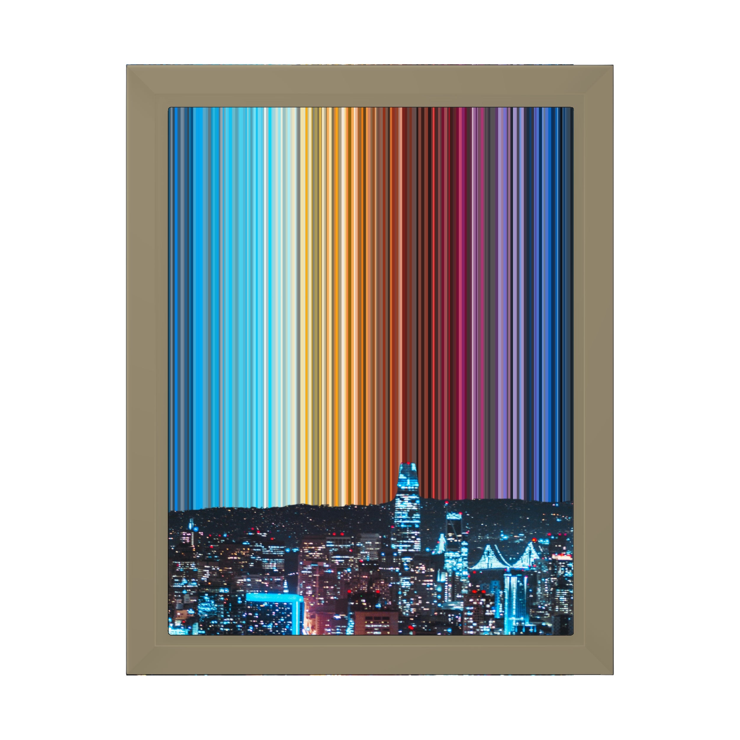 8×10" Framed Canvas - Natural variant