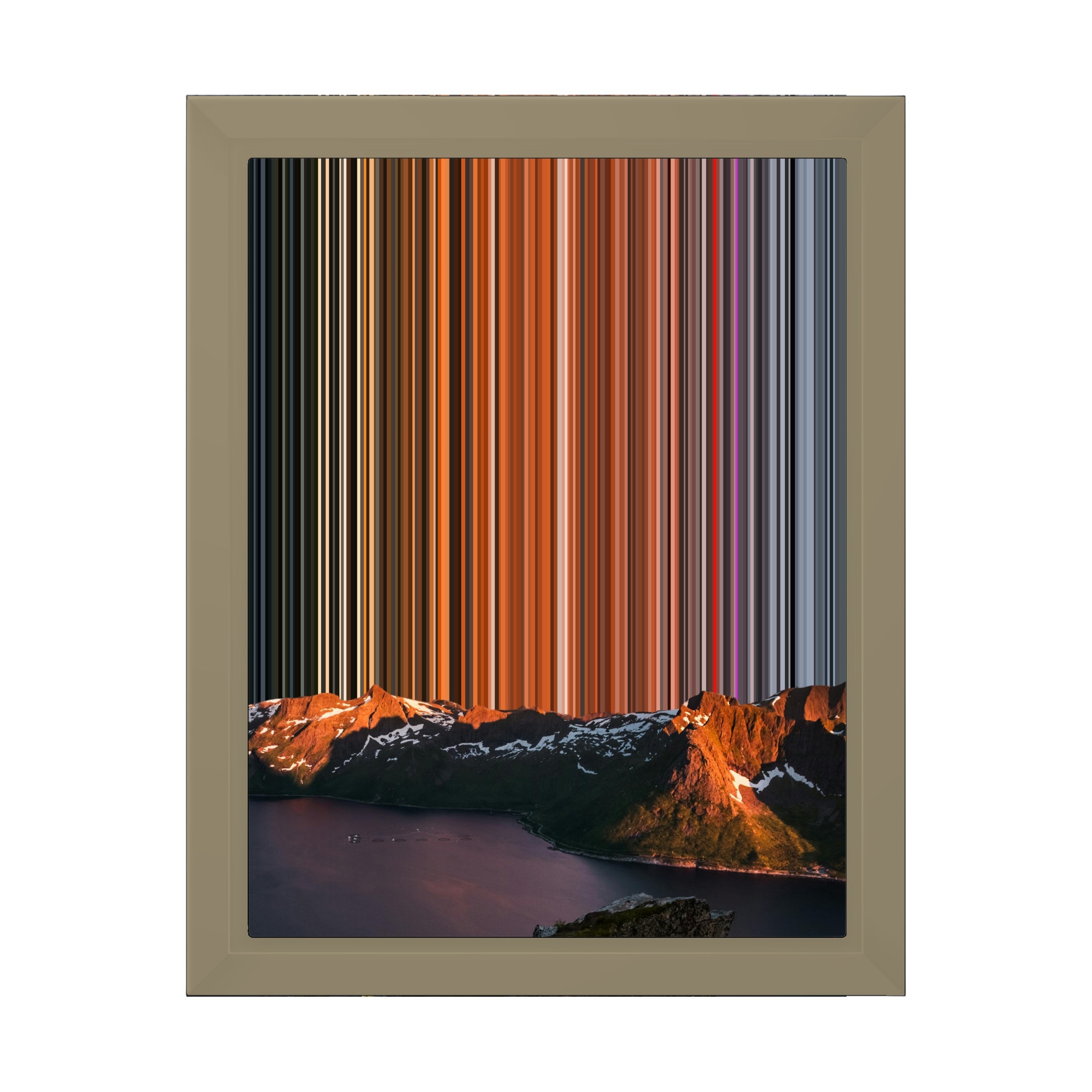 8×10" Framed Canvas - Natural variant