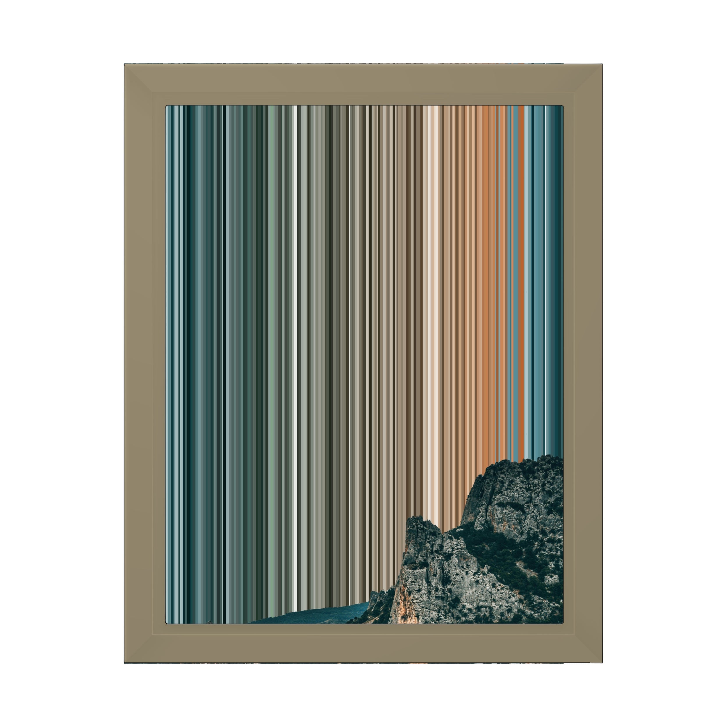 8×10" Framed Canvas - Natural variant