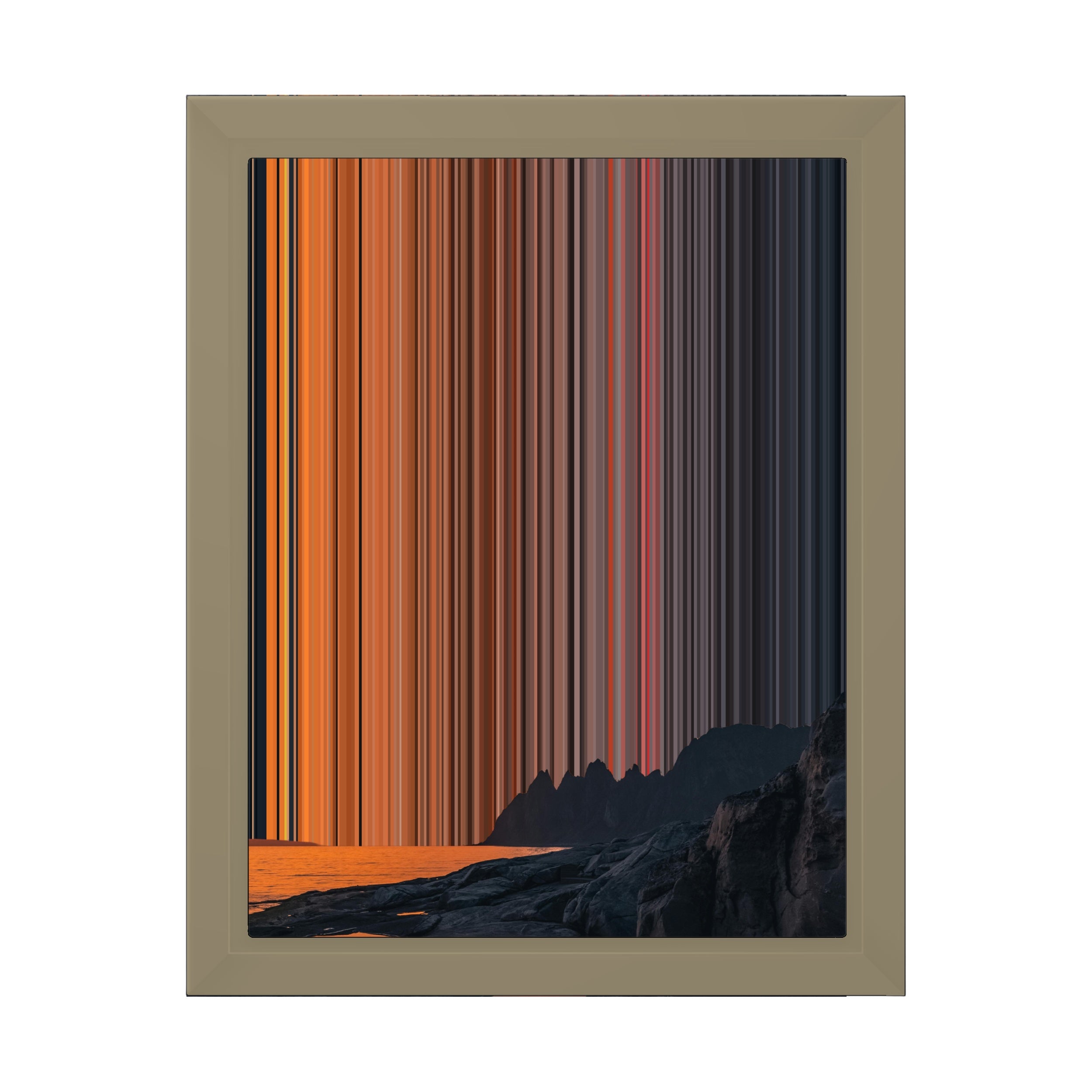 8×10" Framed Canvas - Natural variant