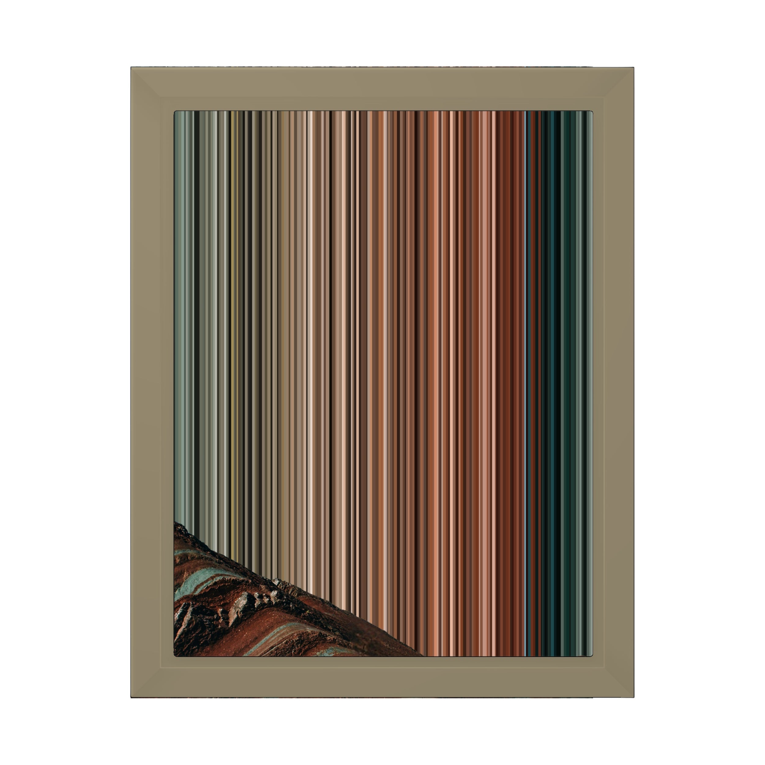 8×10" Framed Canvas - Natural variant