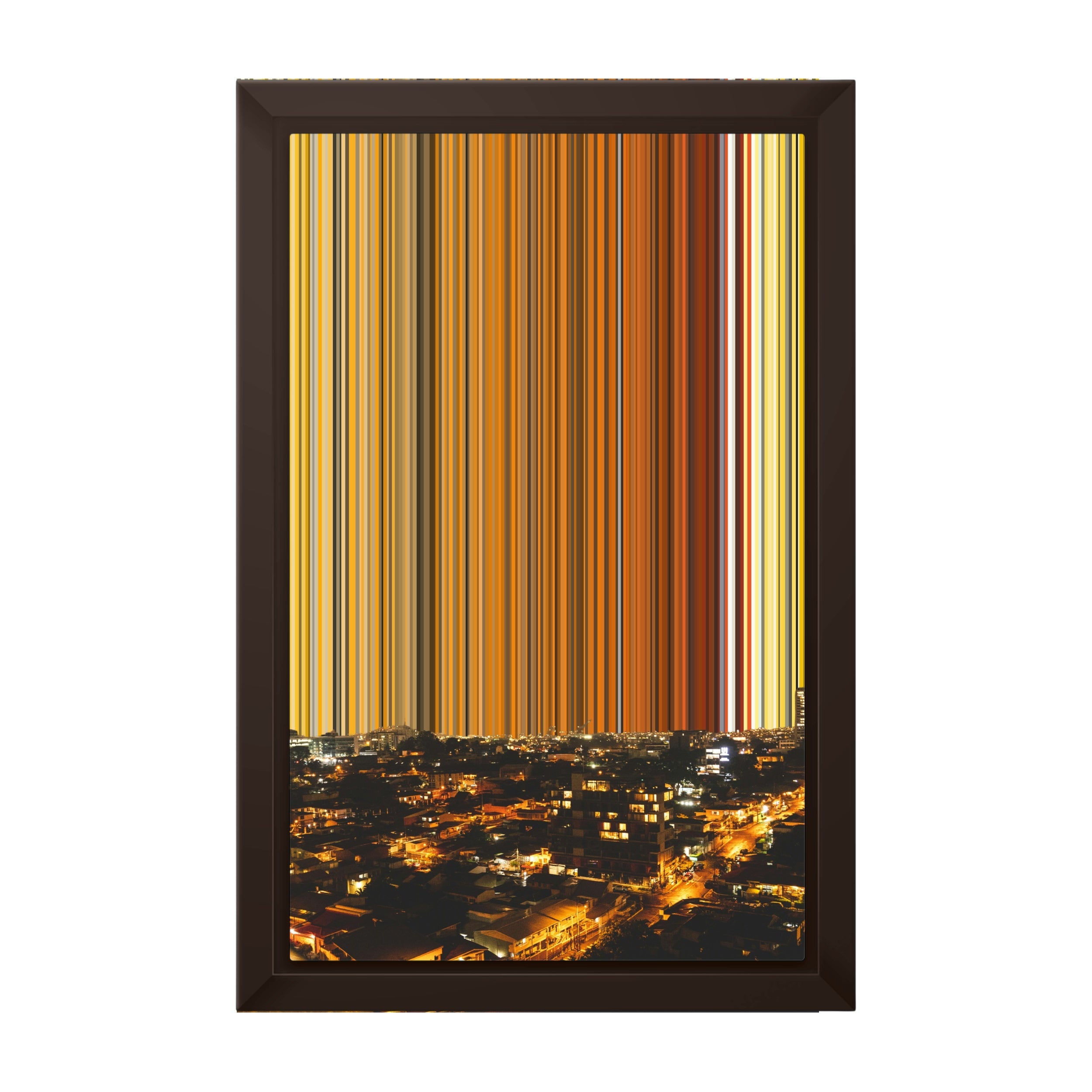 8×12" Framed Canvas - Brown variant