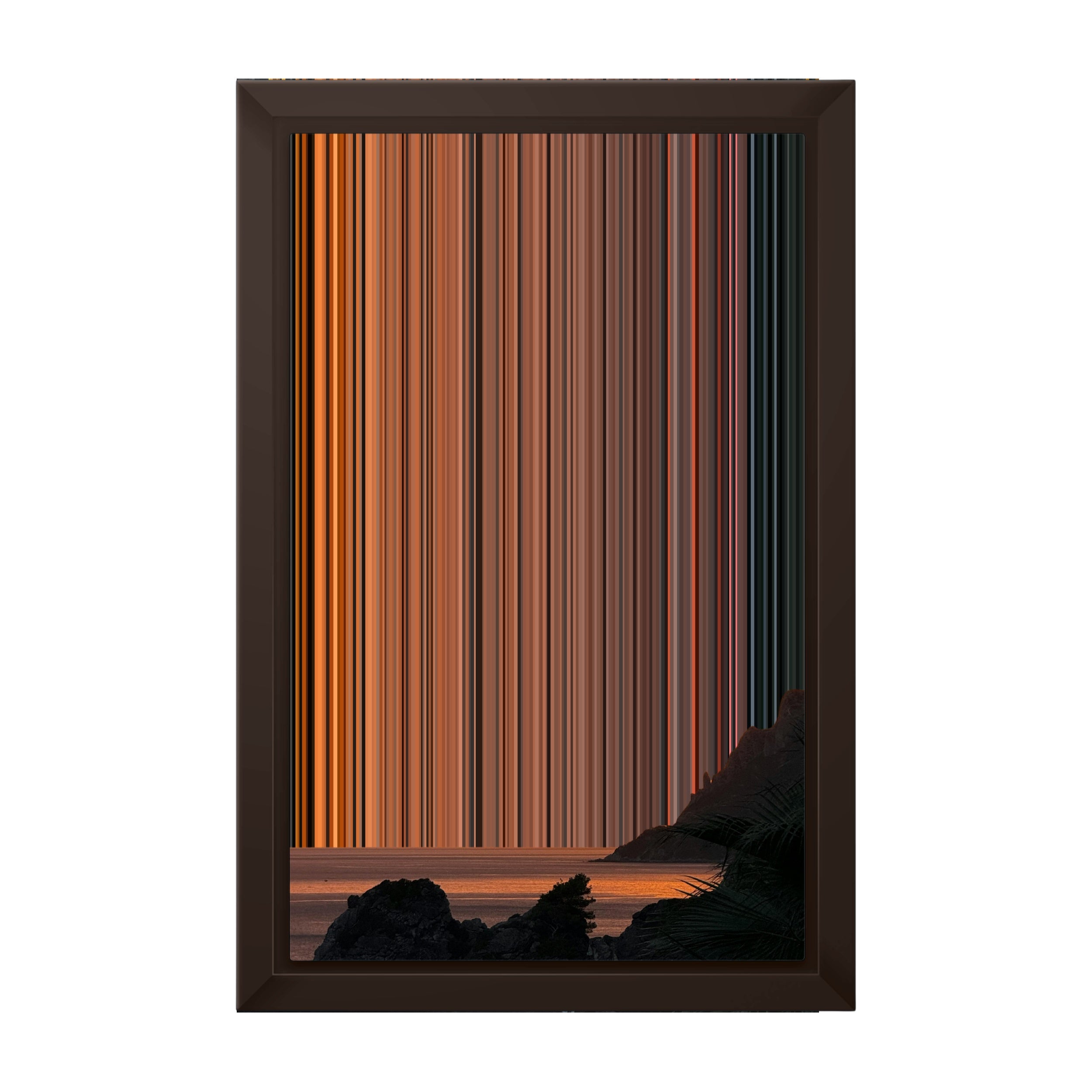 8×12" Framed Canvas - Brown variant