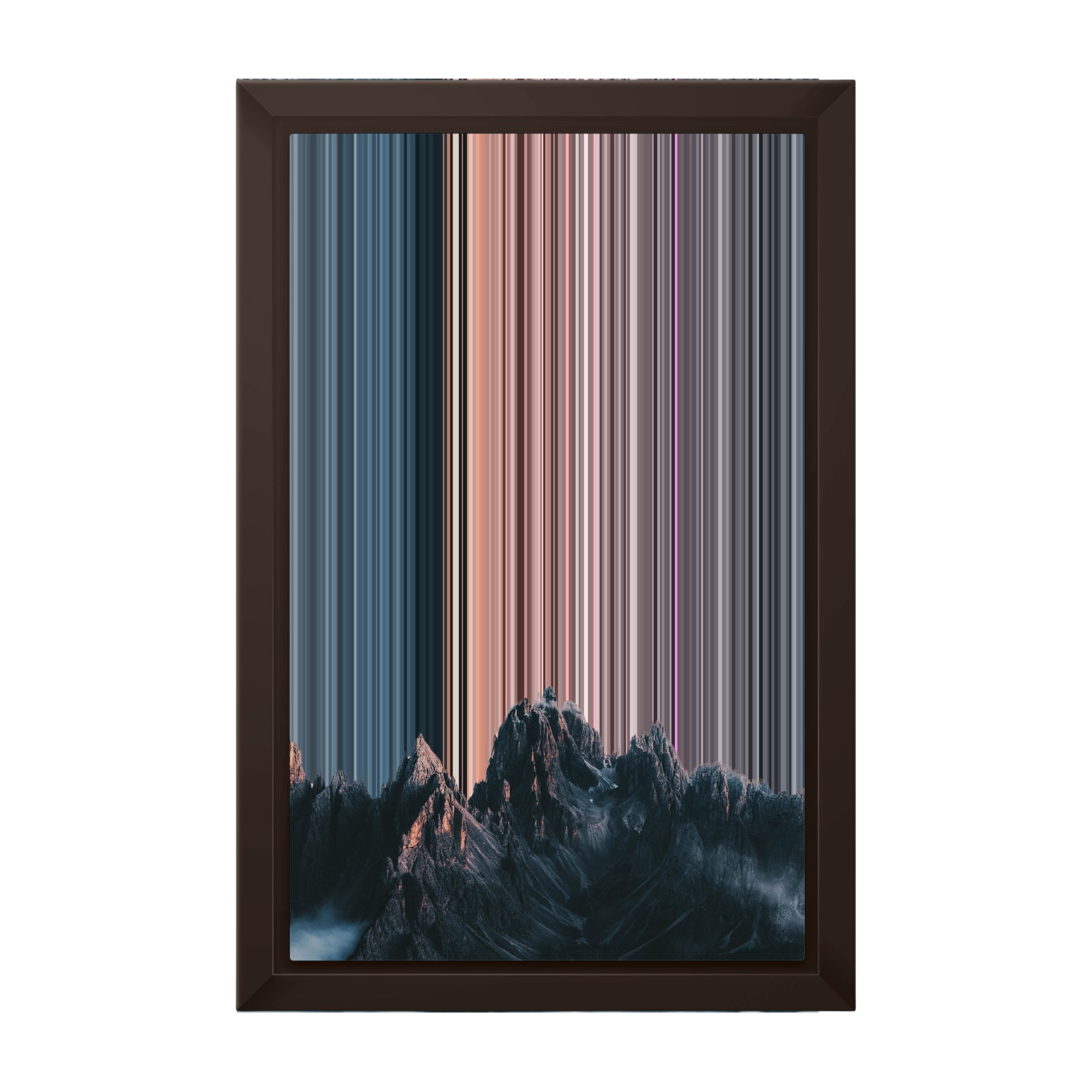 8×12" Framed Canvas - Brown variant