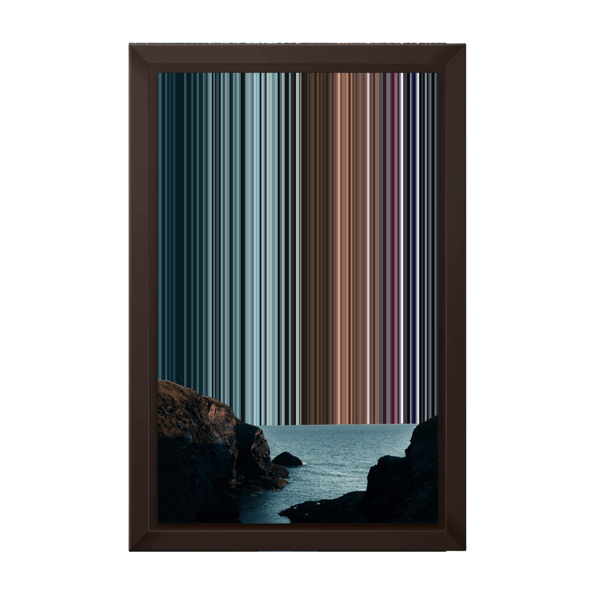 8×12" Framed Canvas - Brown variant