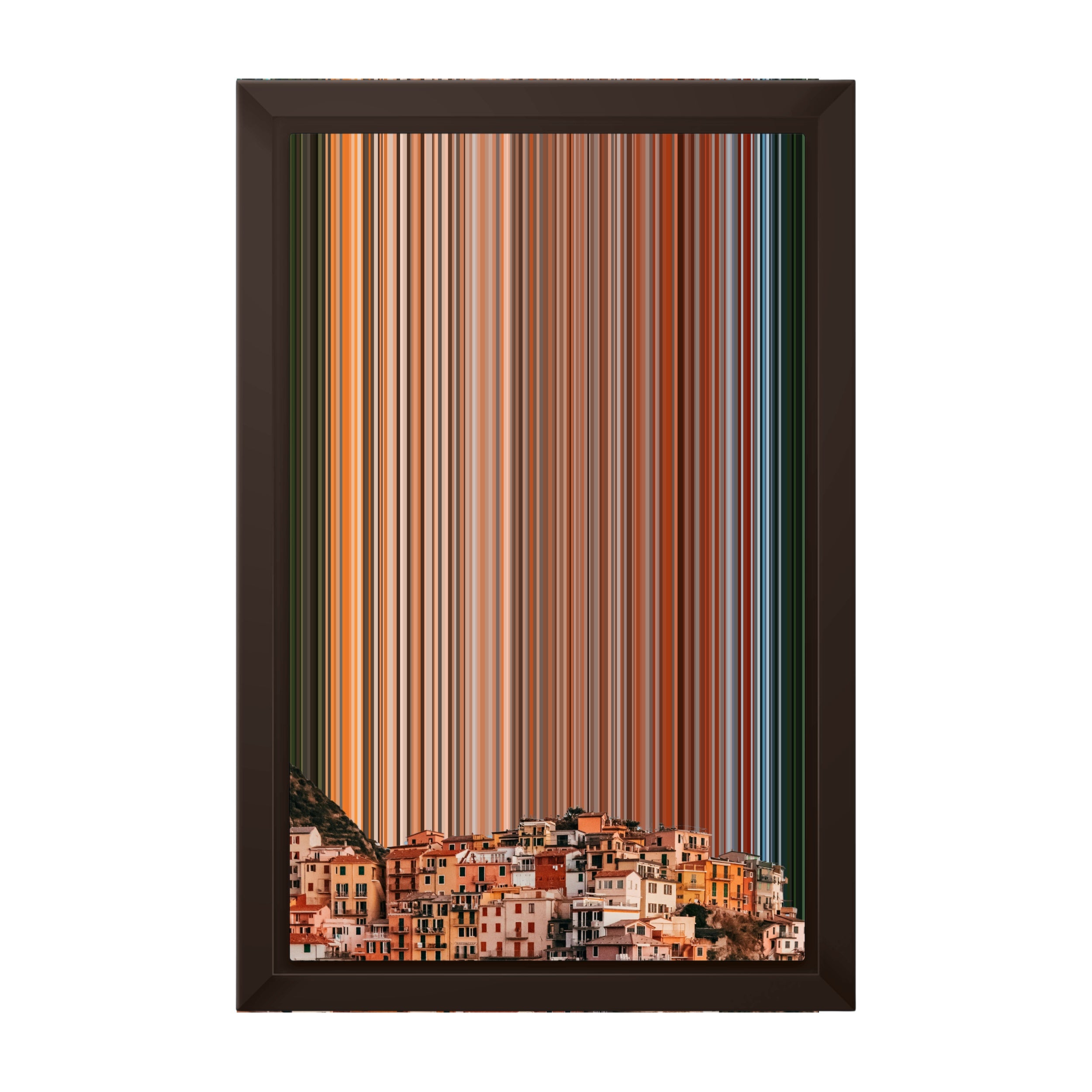 8×12" Framed Canvas - Brown variant