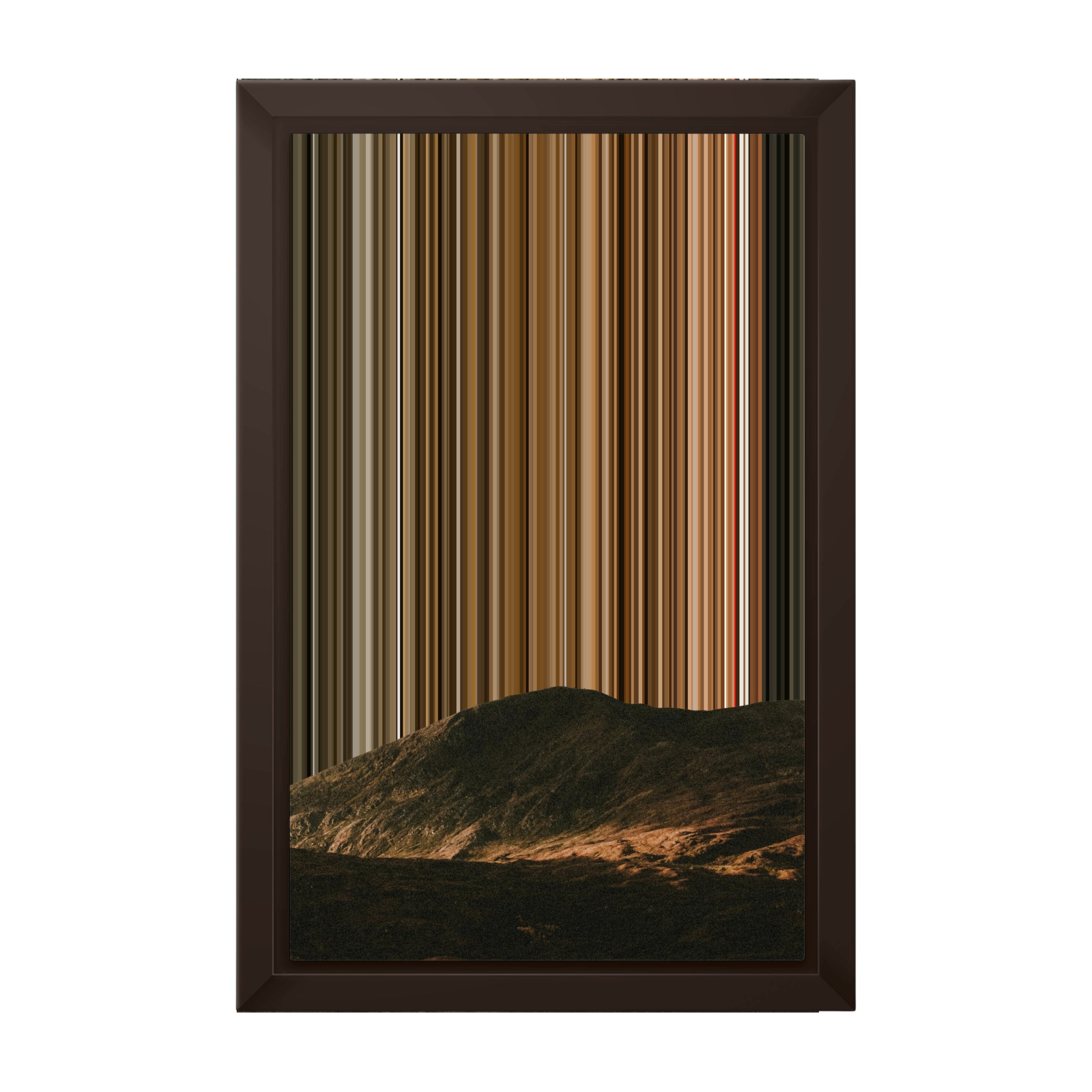 8×12" Framed Canvas - Brown variant