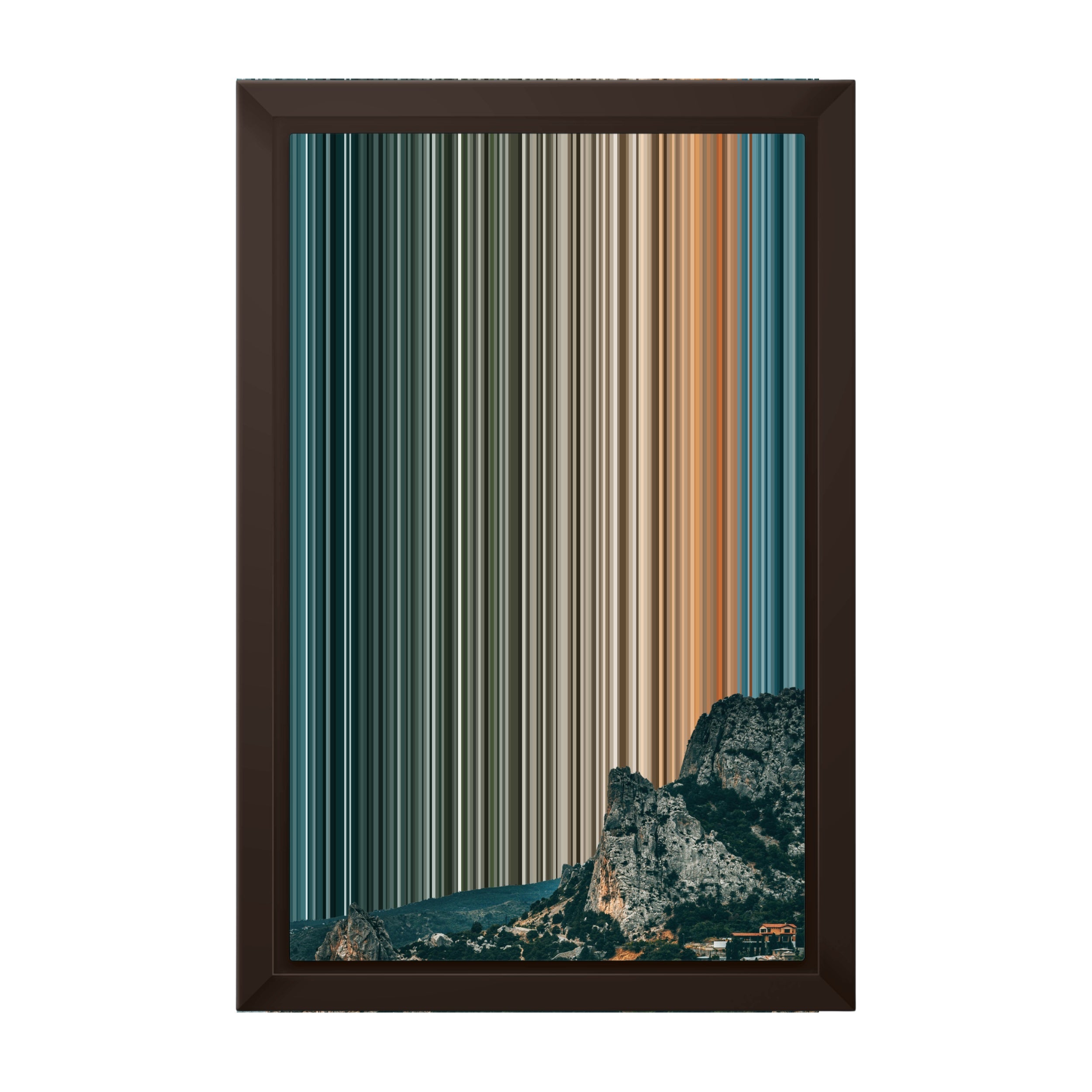 8×12" Framed Canvas - Brown variant