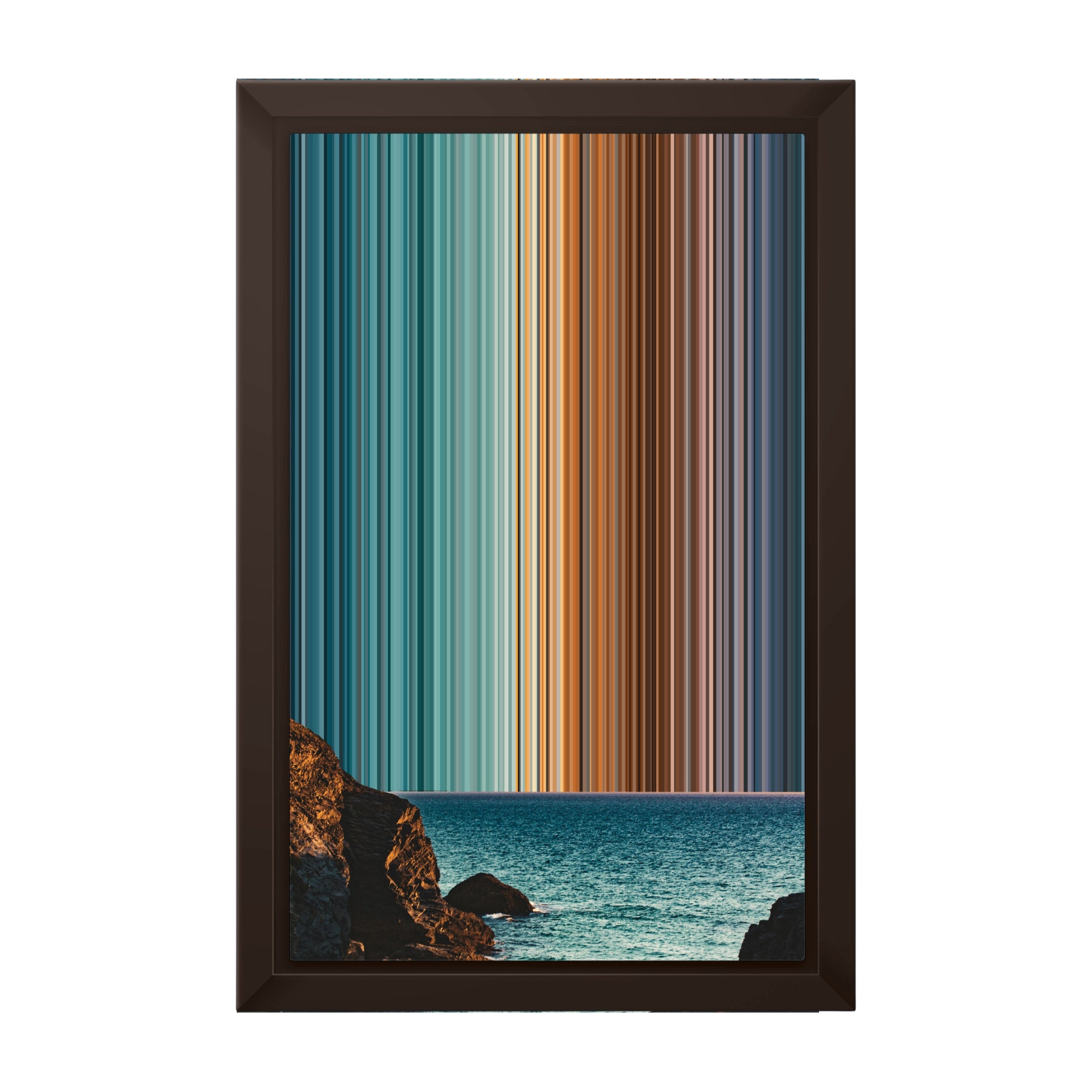 8×12" Framed Canvas - Brown variant