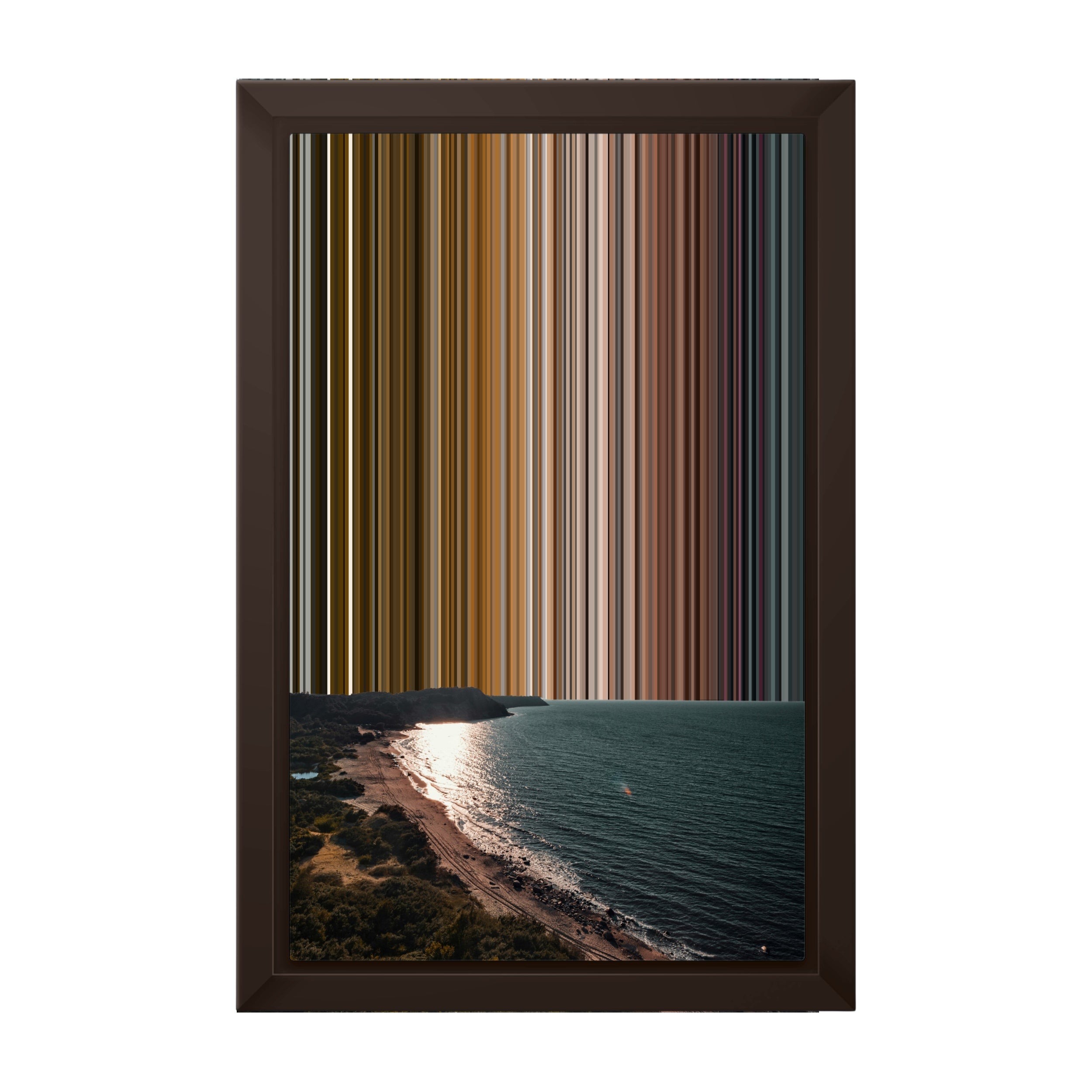 8×12" Framed Canvas - Brown variant