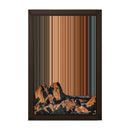 8×12" Framed Canvas - Brown variant