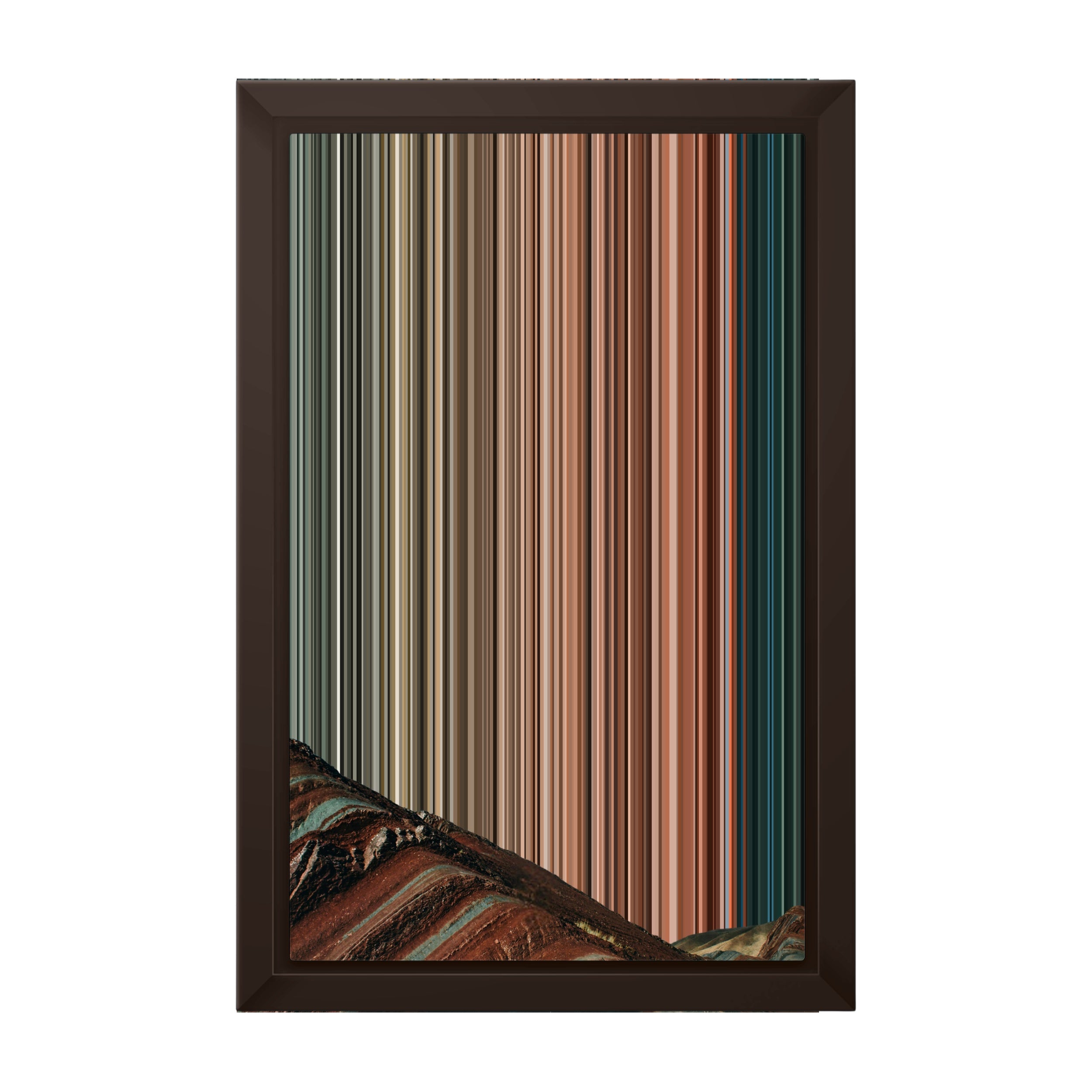 8×12" Framed Canvas - Brown variant