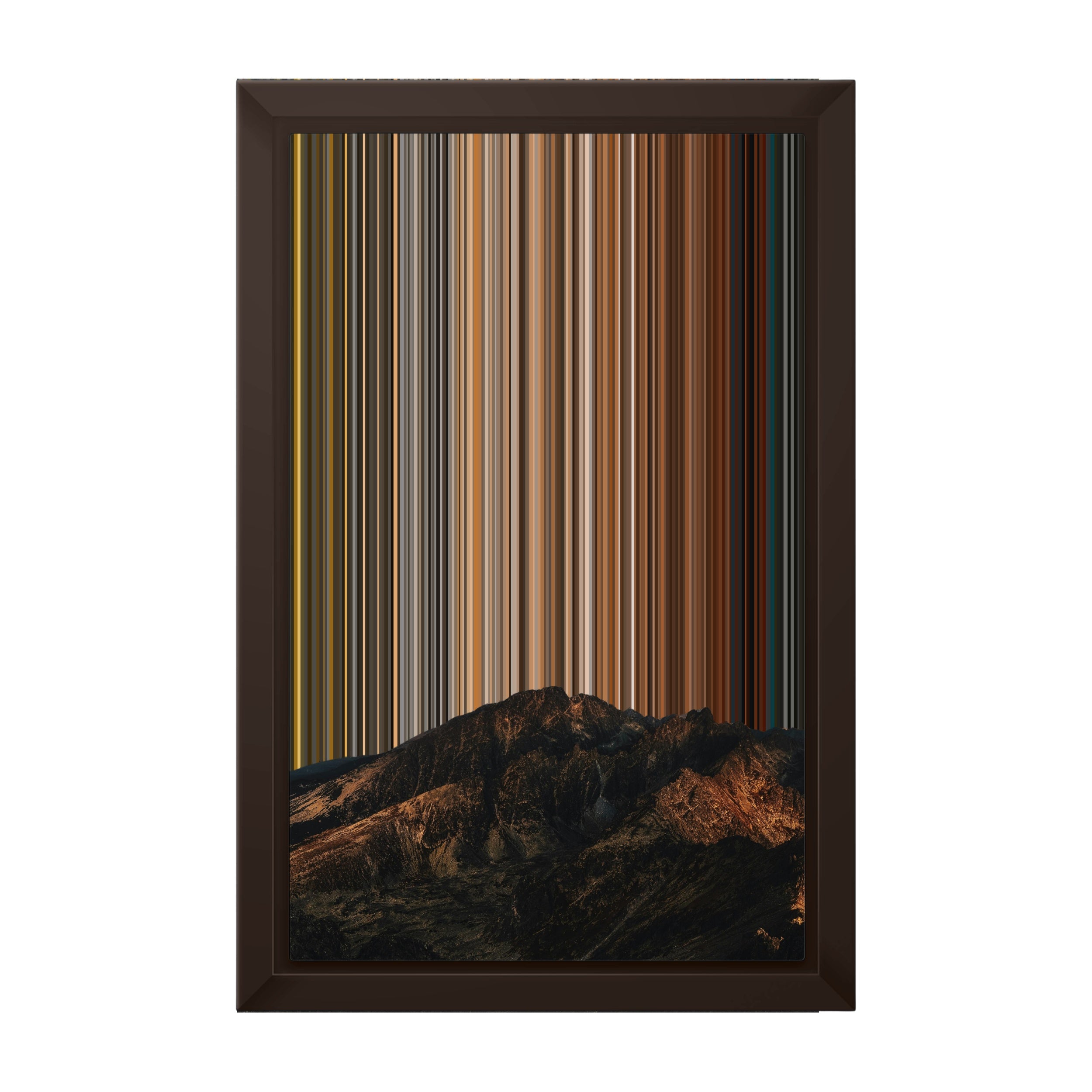 8×12" Framed Canvas - Brown variant