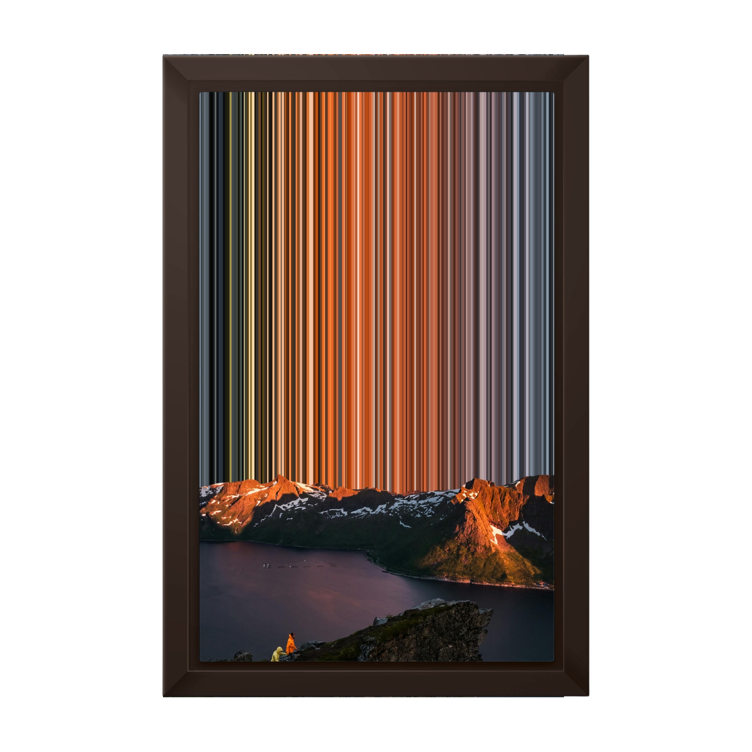 8×12" Framed Canvas - Brown variant