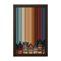 8×12" Framed Canvas - Brown variant