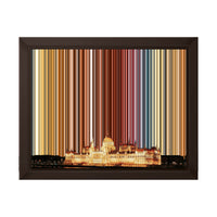 10×8" Framed Canvas - Brown variant