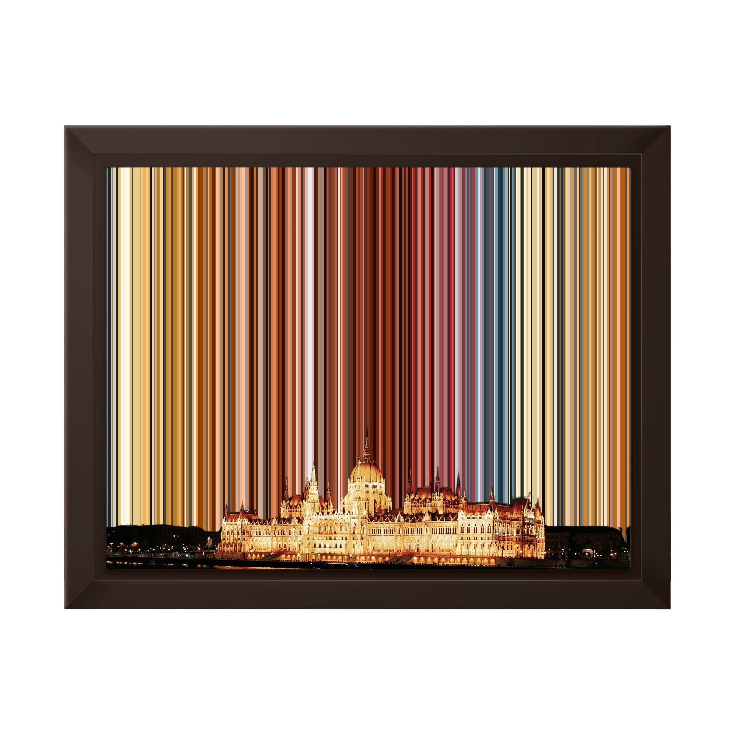 10×8" Framed Canvas - Brown variant