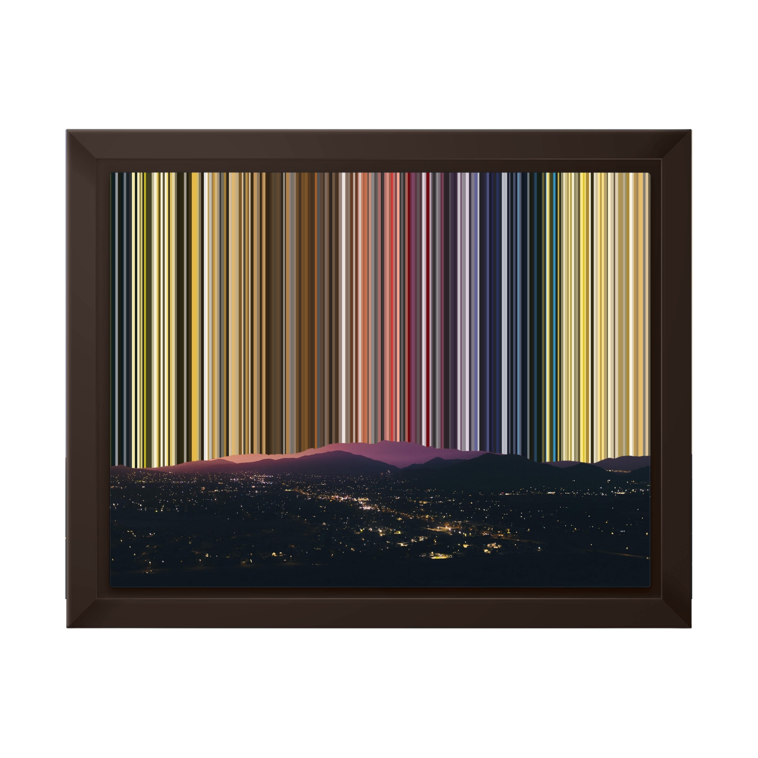 10×8" Framed Canvas - Brown variant