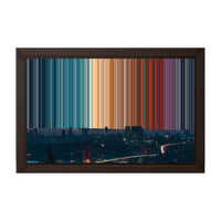 12×8" Framed Canvas - Brown variant