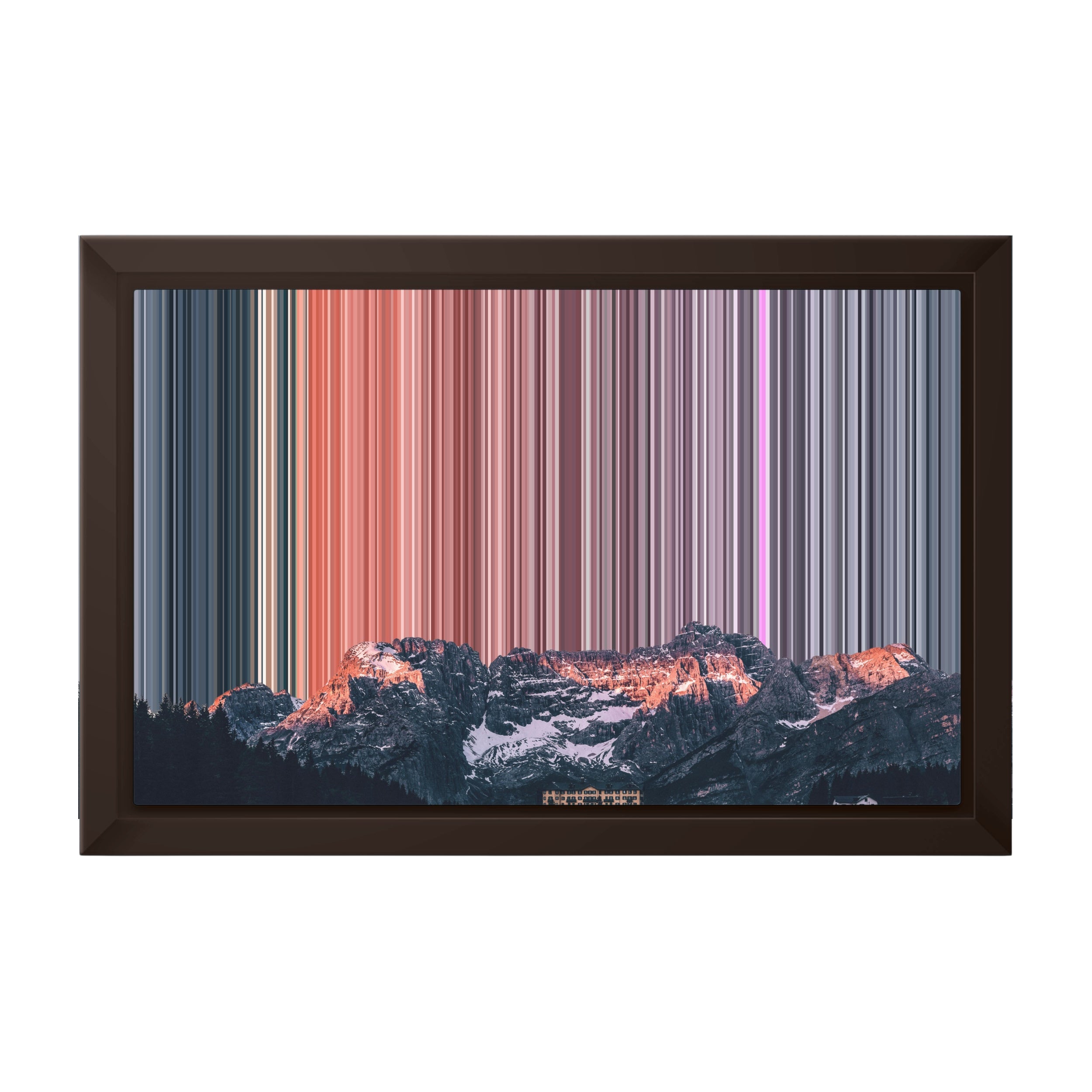 12×8" Framed Canvas - Brown variant