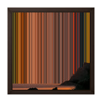 12×12" Framed Canvas - Brown variant