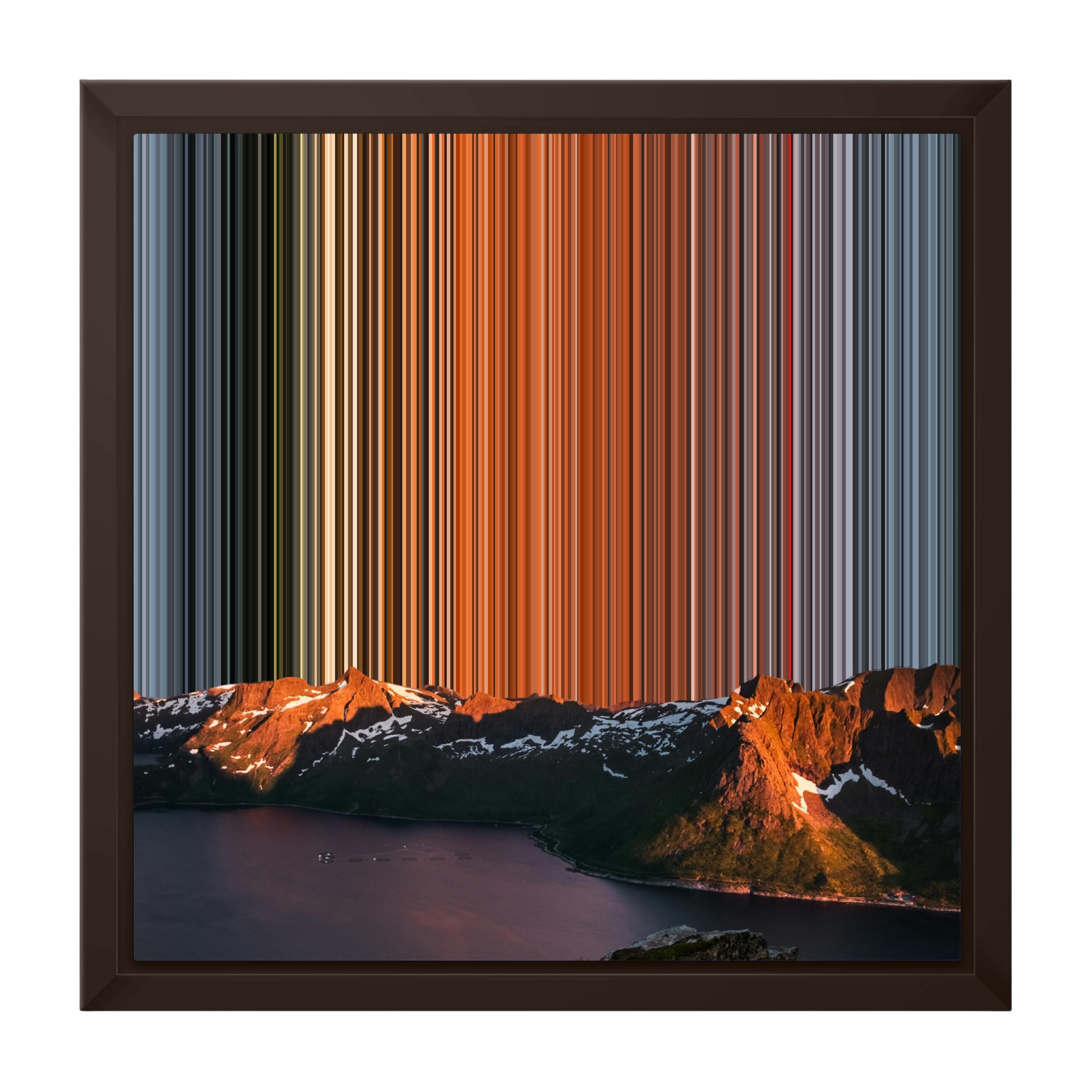 12×12" Framed Canvas - Brown variant