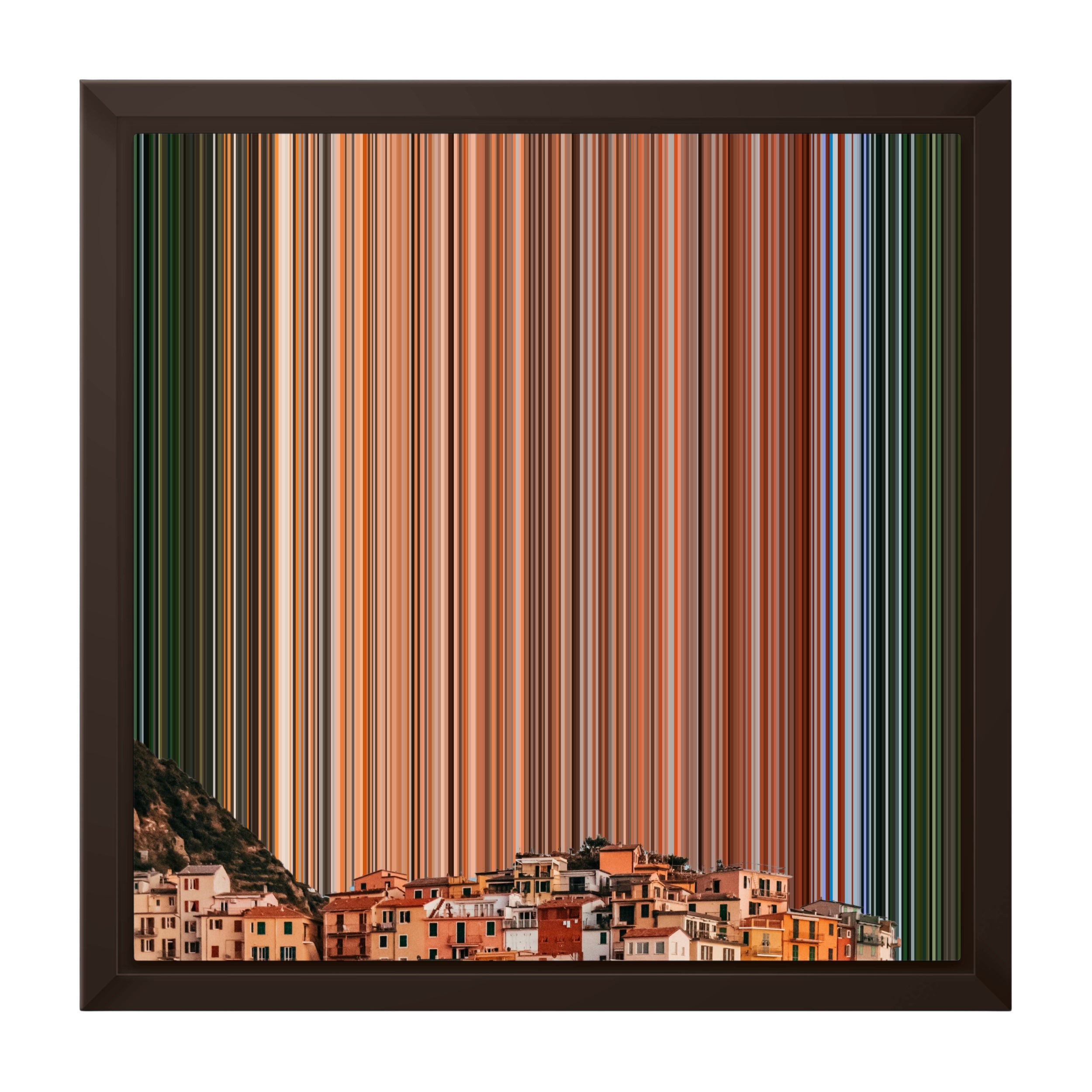 12×12" Framed Canvas - Brown variant