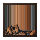 12×12" Framed Canvas - Brown variant